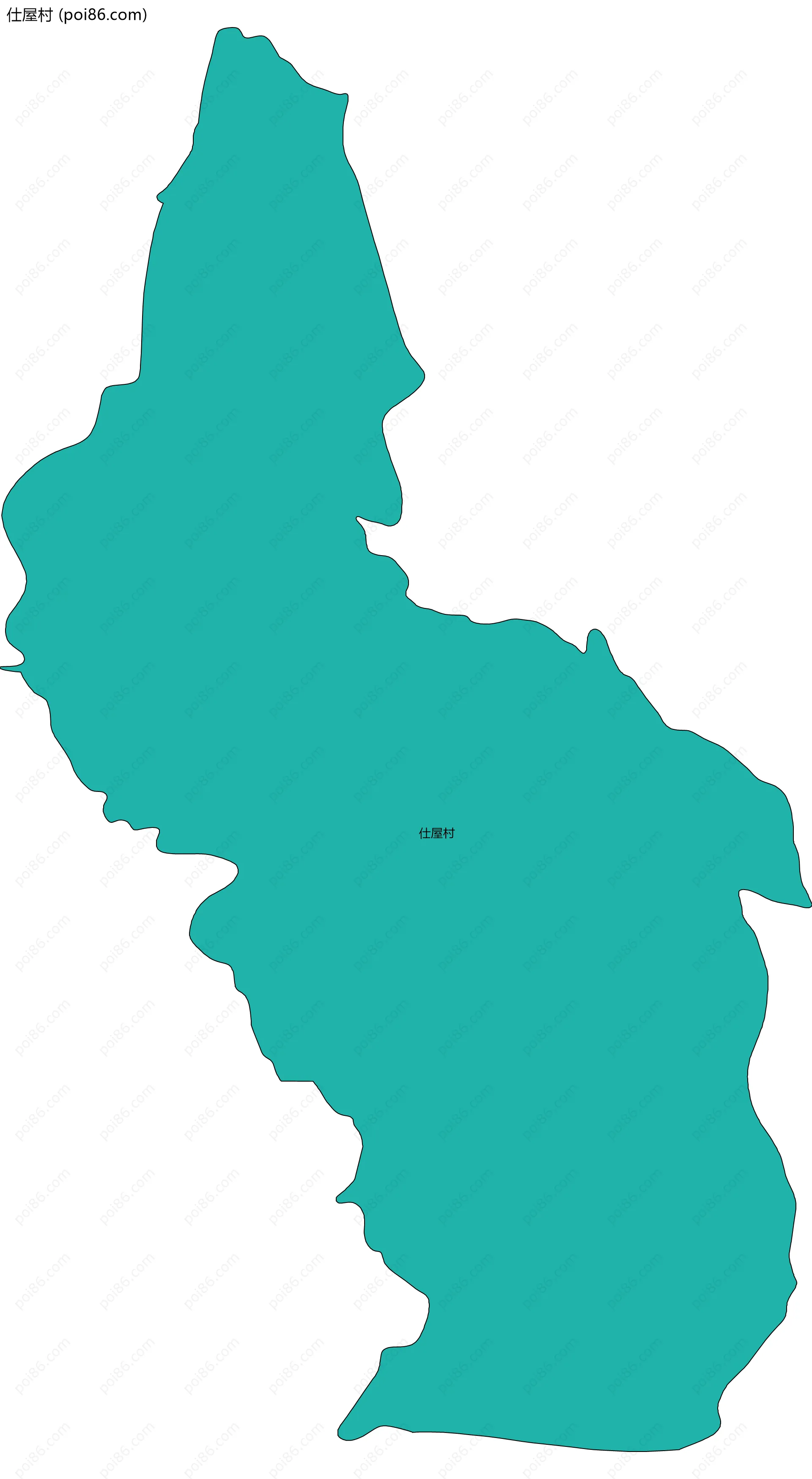 仕屋村边界地图