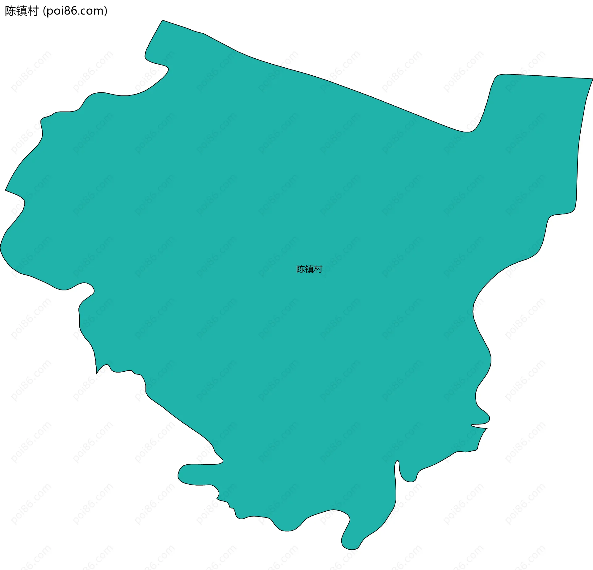 陈镇村边界地图