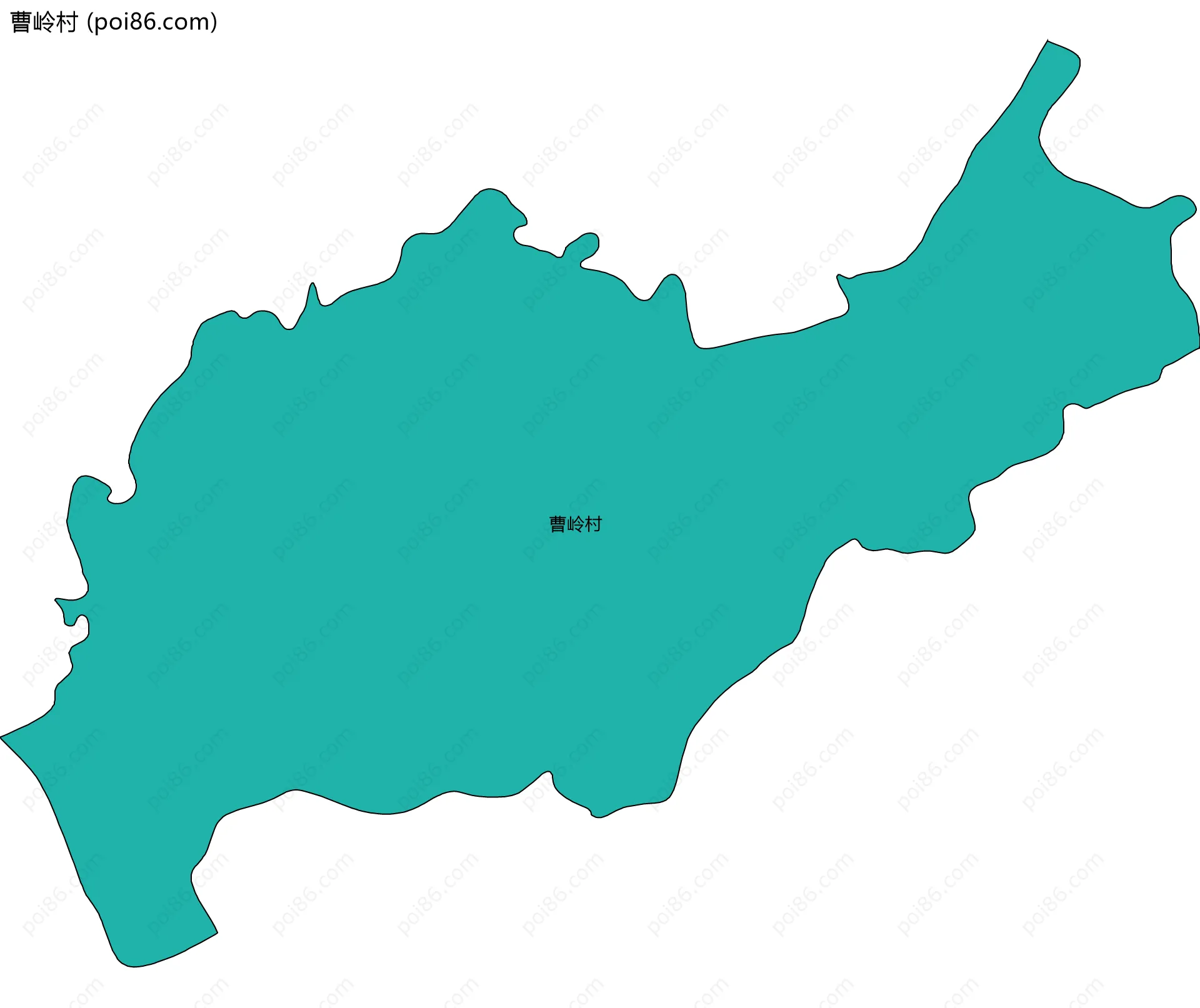 曹岭村边界地图