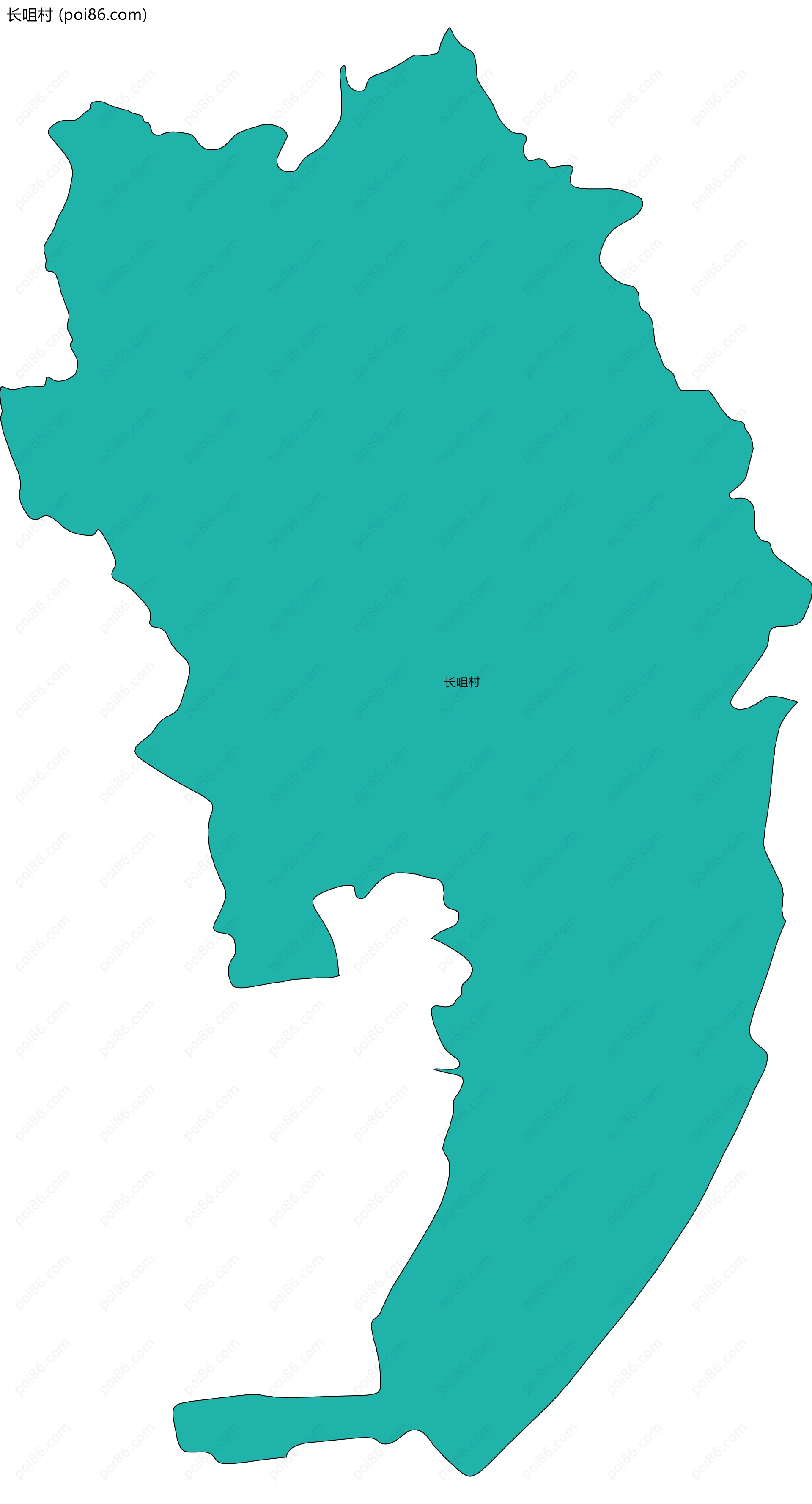 长咀村边界地图