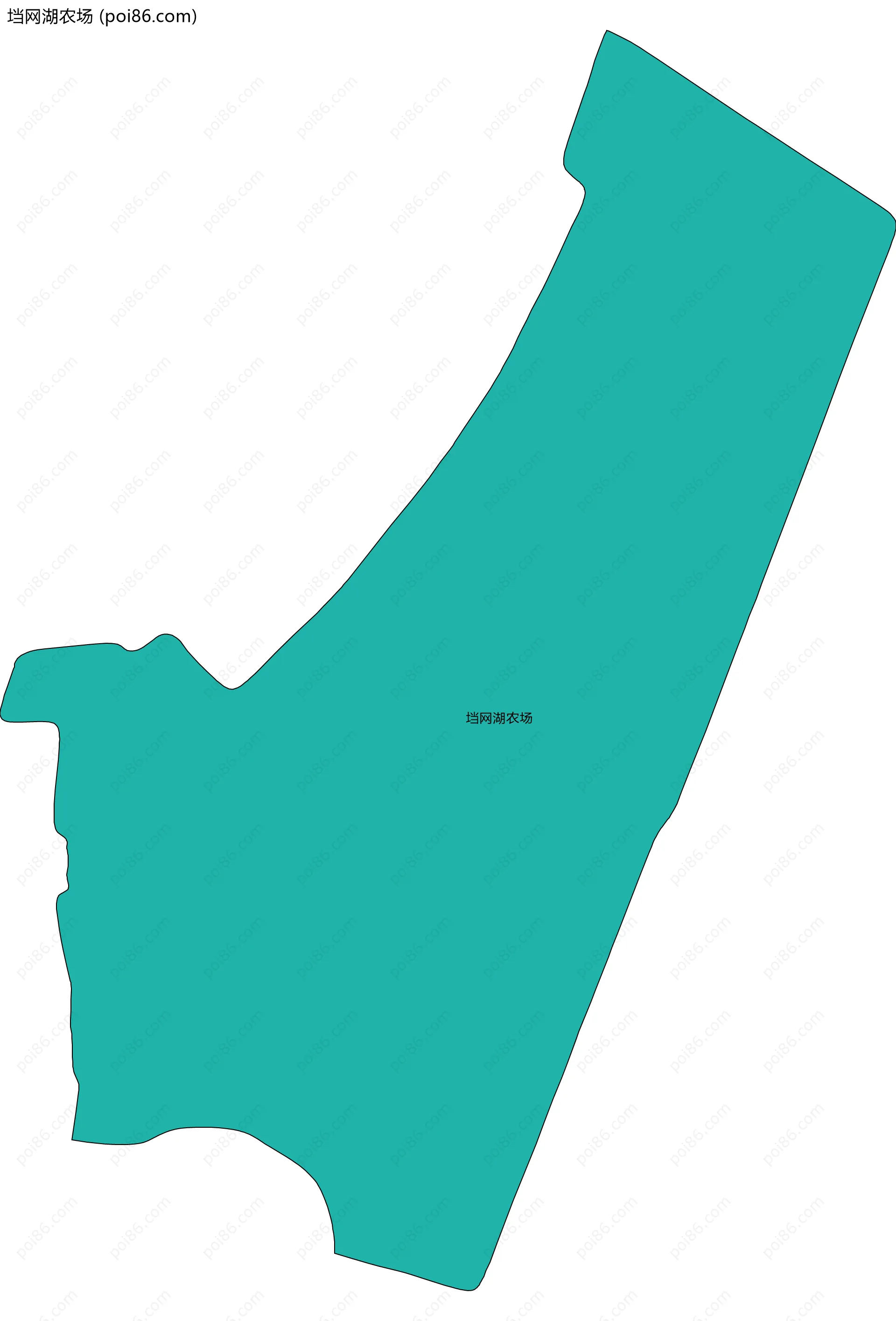 垱网湖农场边界地图