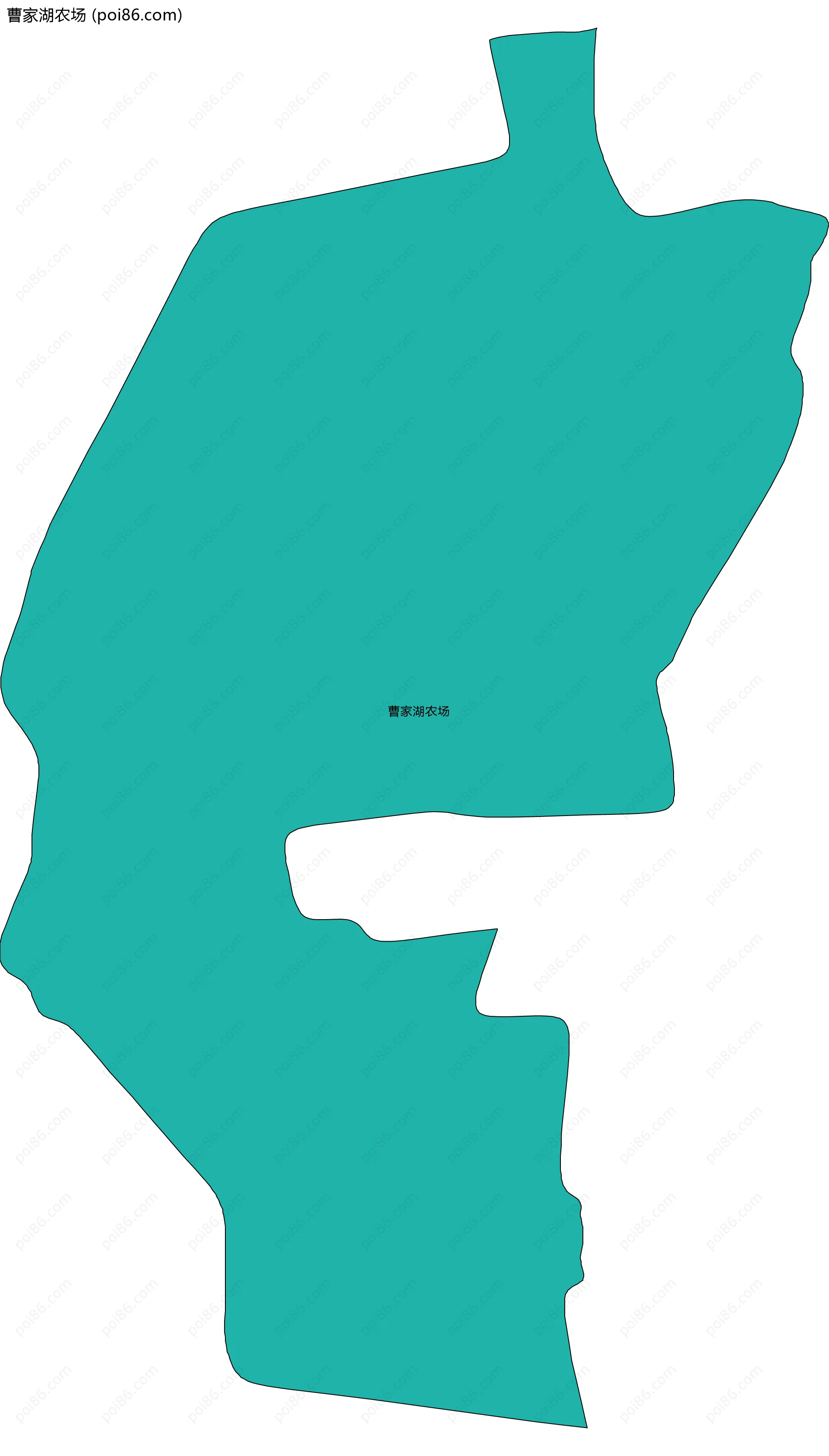 曹家湖农场边界地图