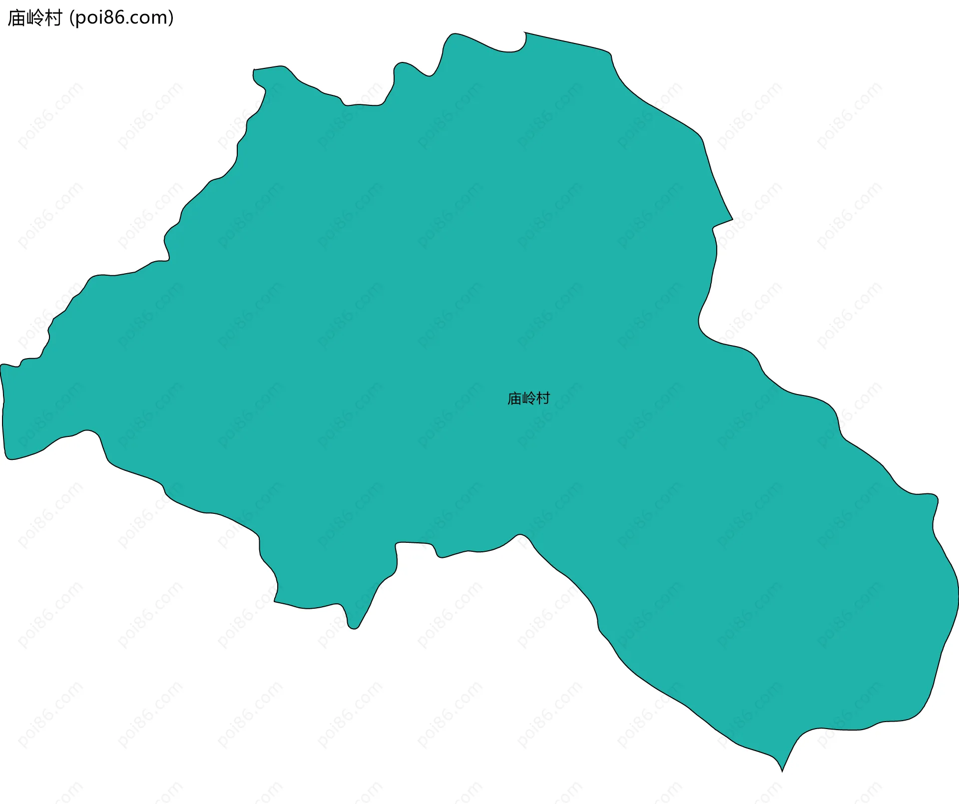 庙岭村边界地图