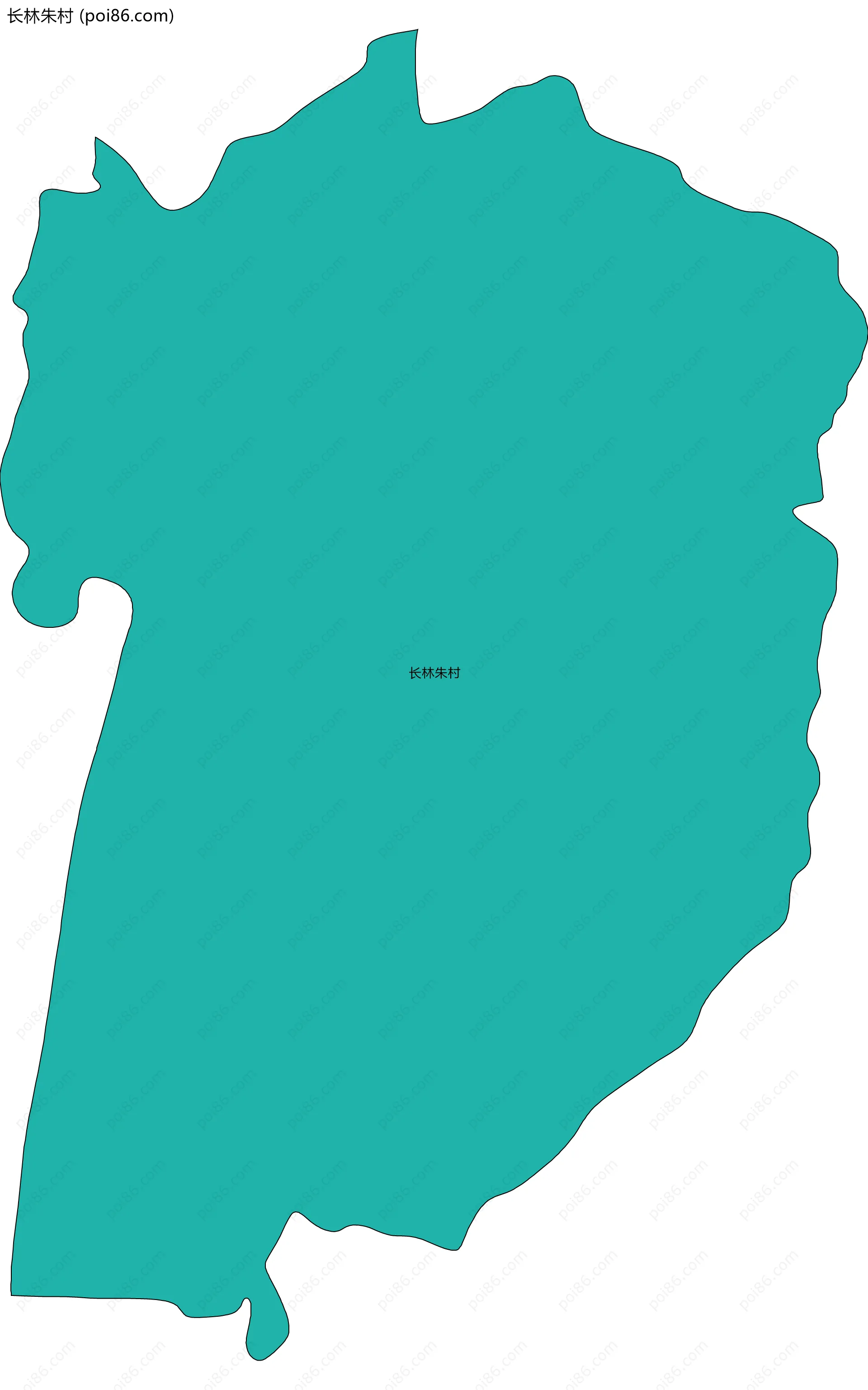 长林朱村边界地图