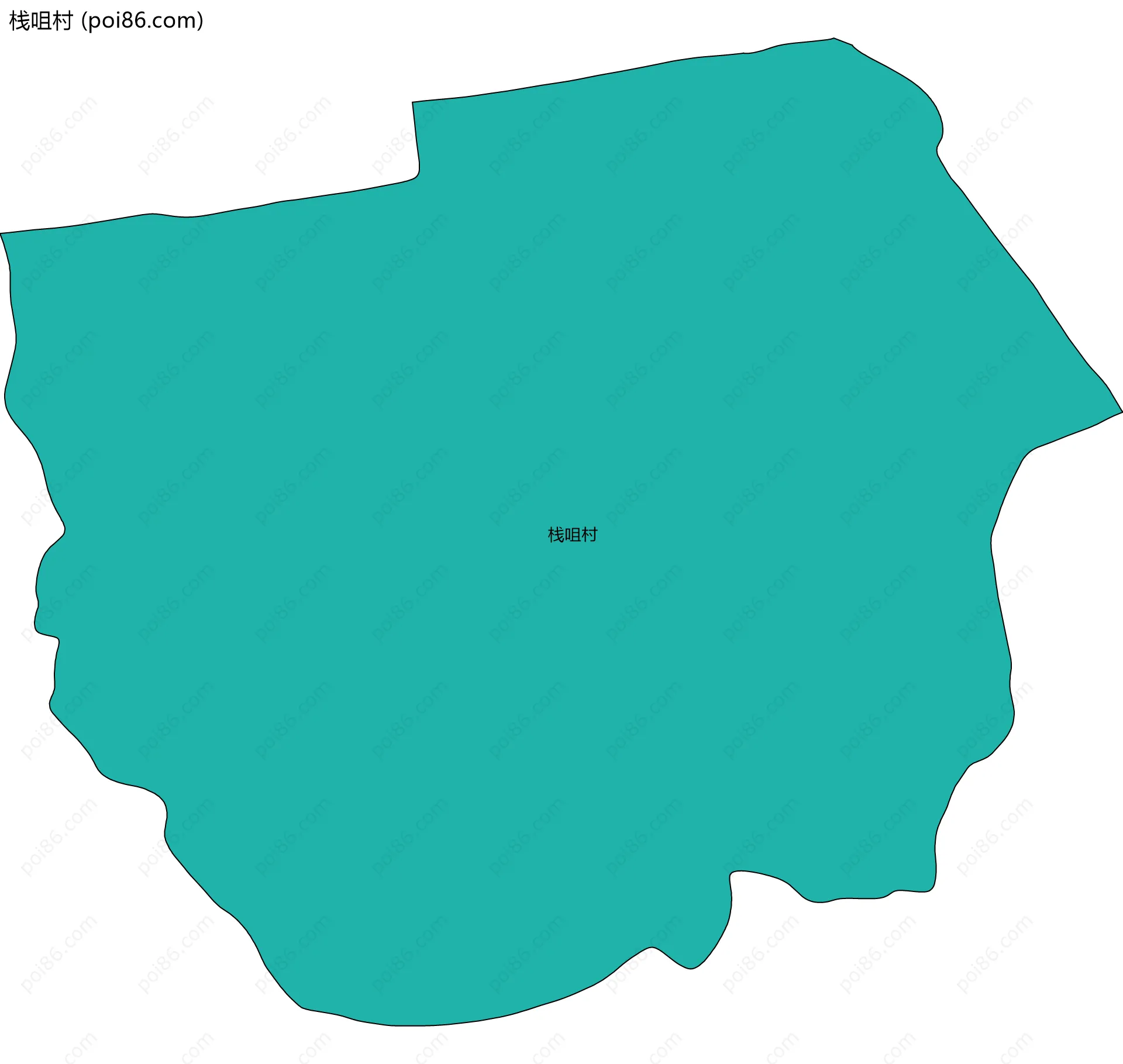 栈咀村边界地图