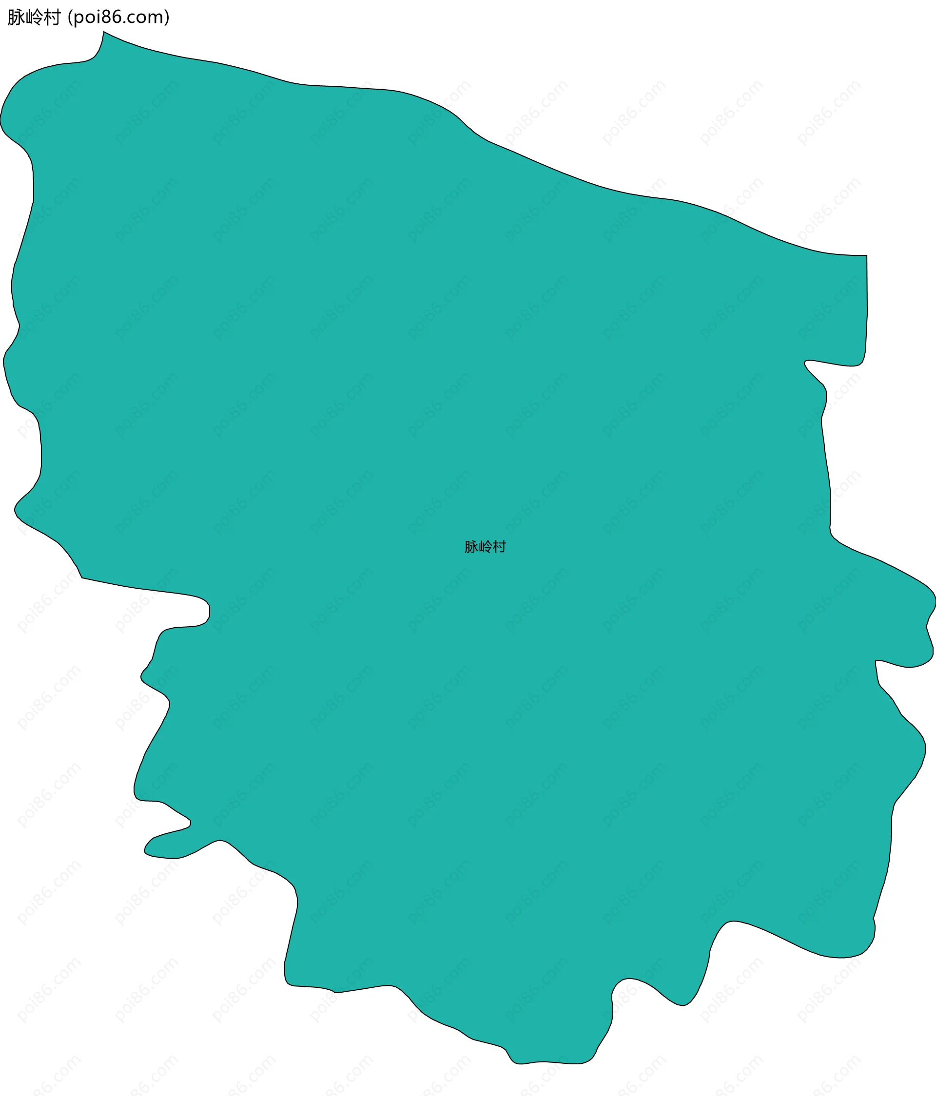 脉岭村边界地图