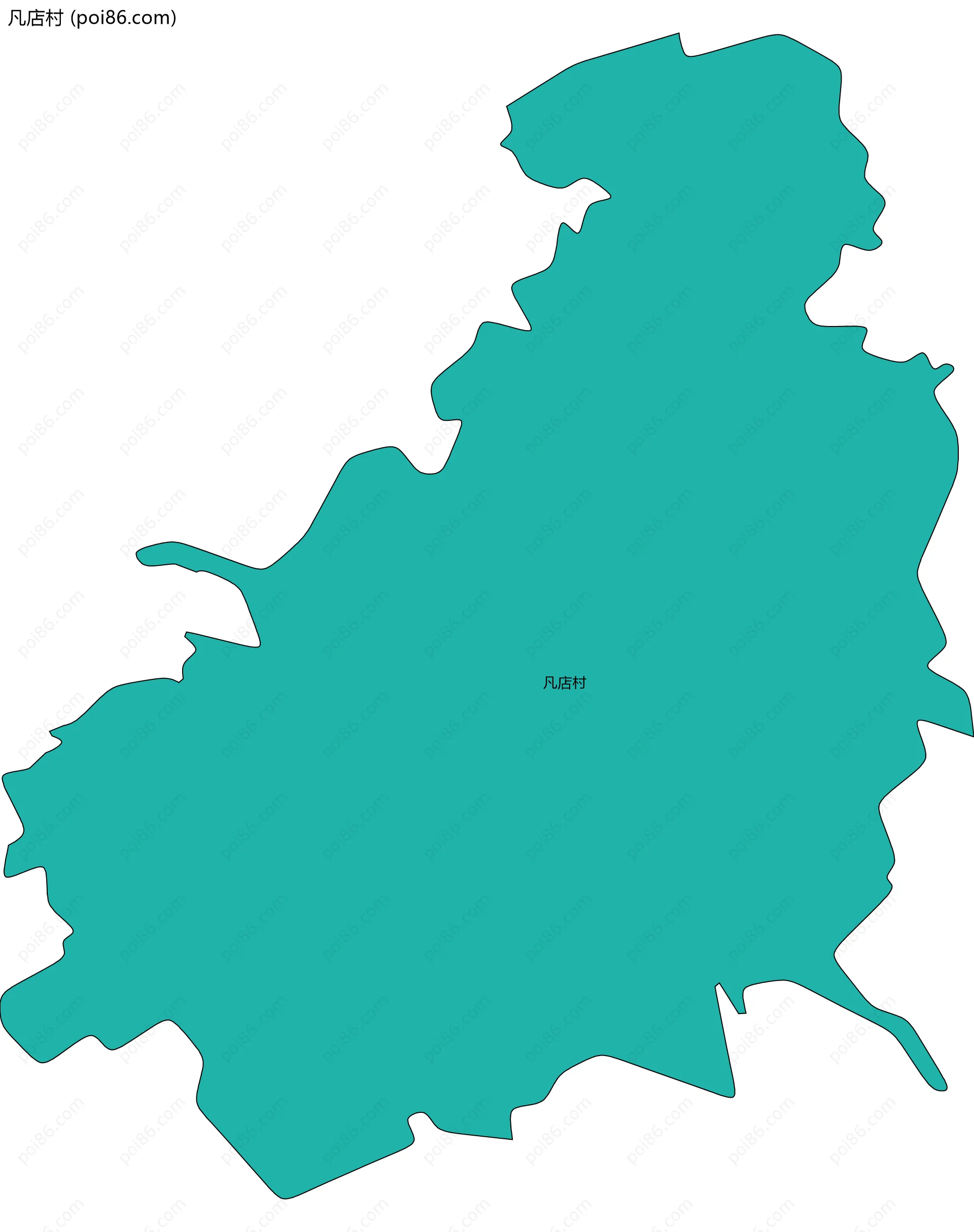 凡店村边界地图