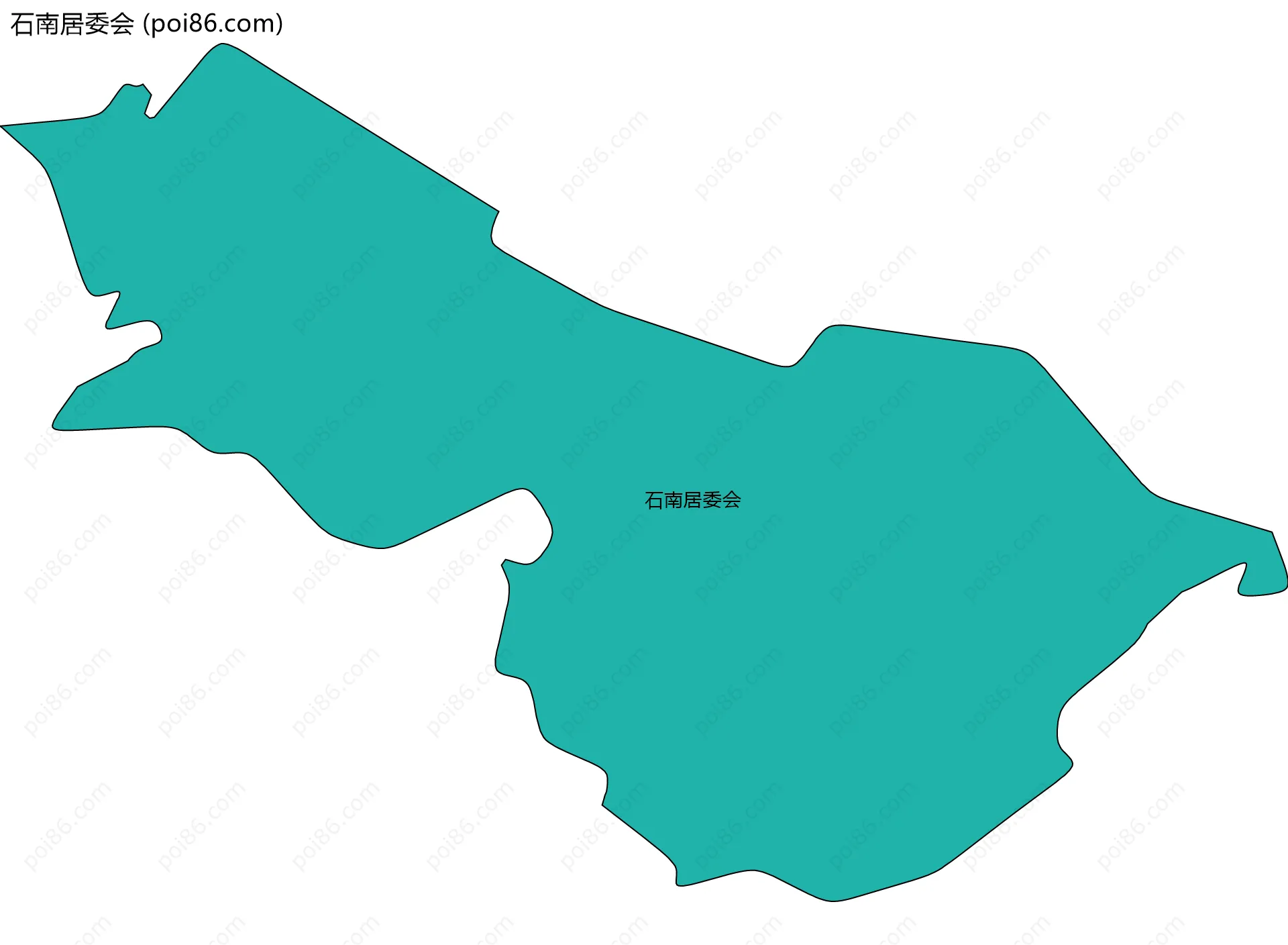 石南居委会边界地图