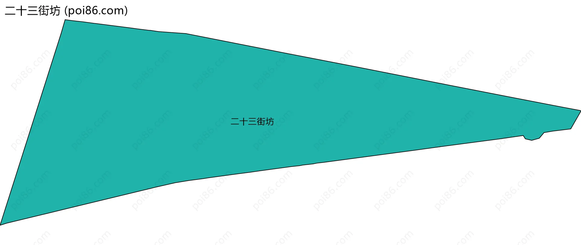 二十三街坊边界地图