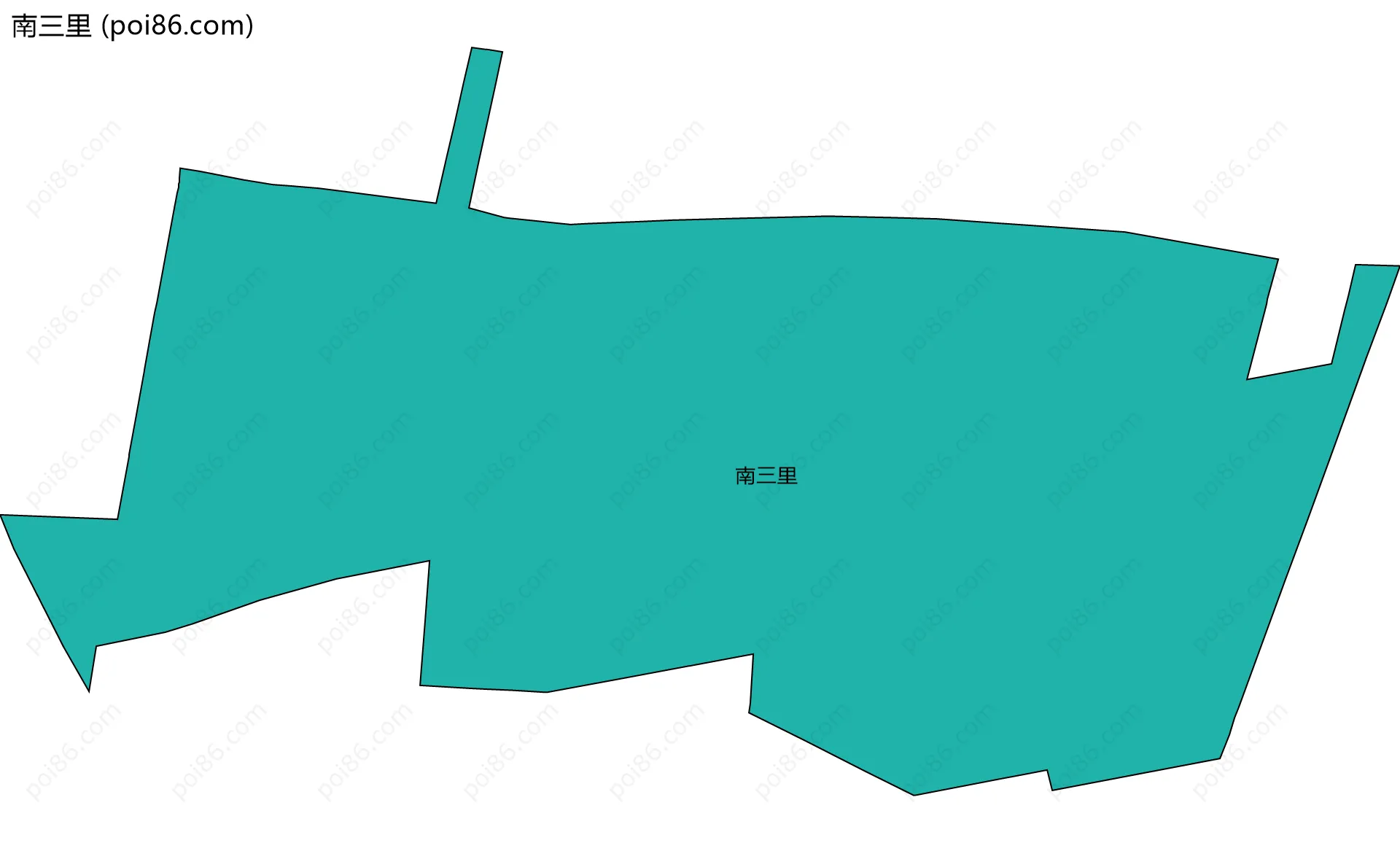 南三里边界地图