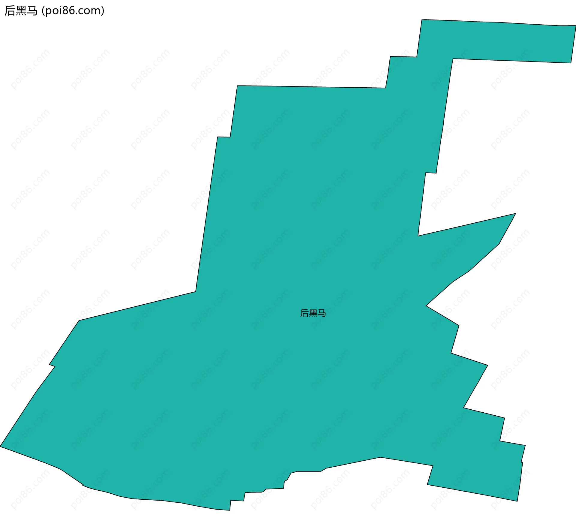 后黑马边界地图