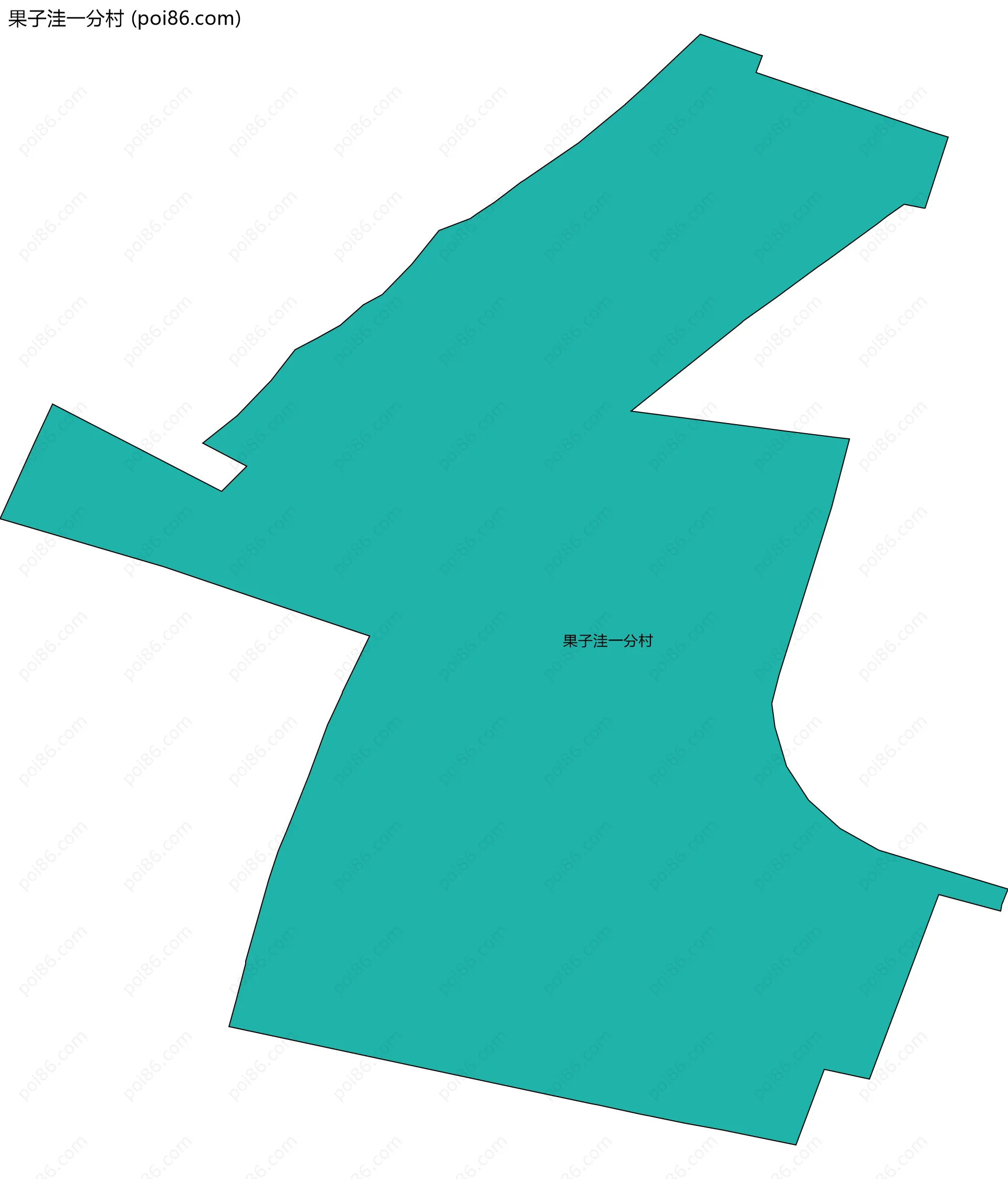 果子洼一分村边界地图