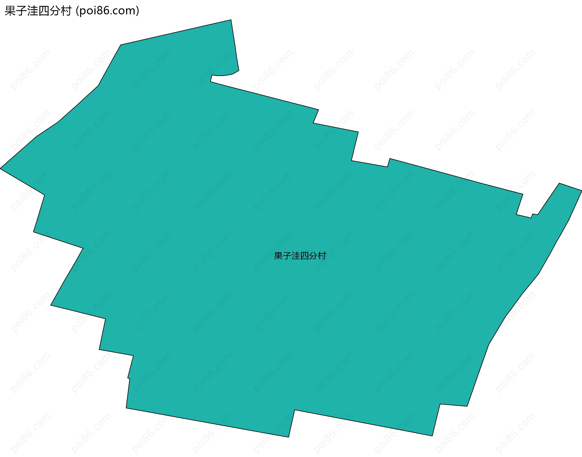果子洼四分村边界地图