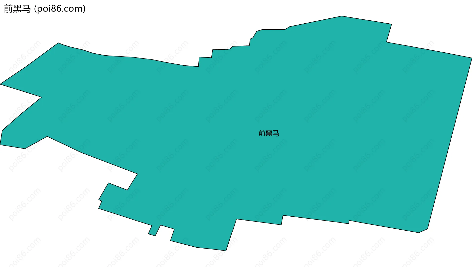 前黑马边界地图