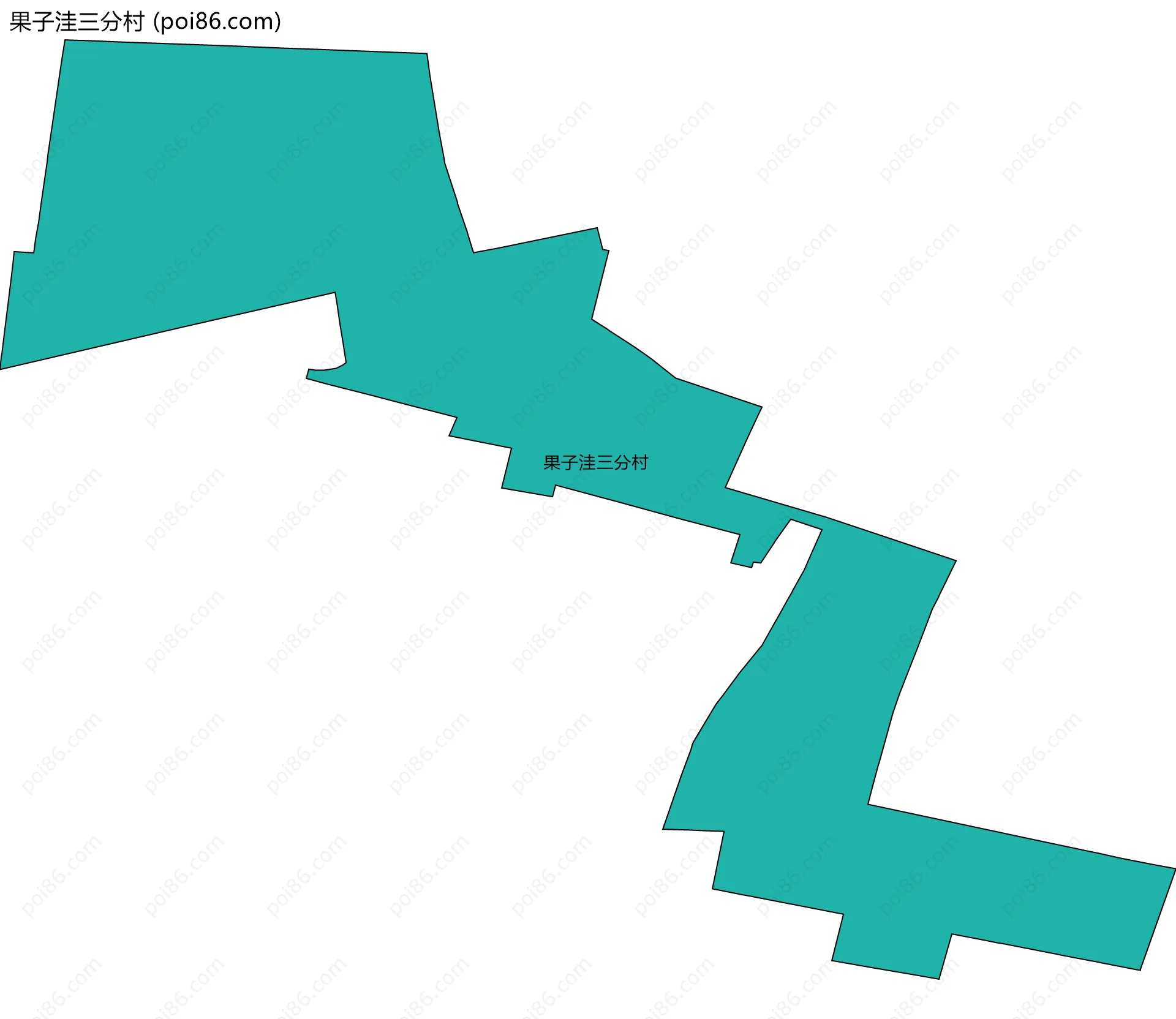 果子洼三分村边界地图