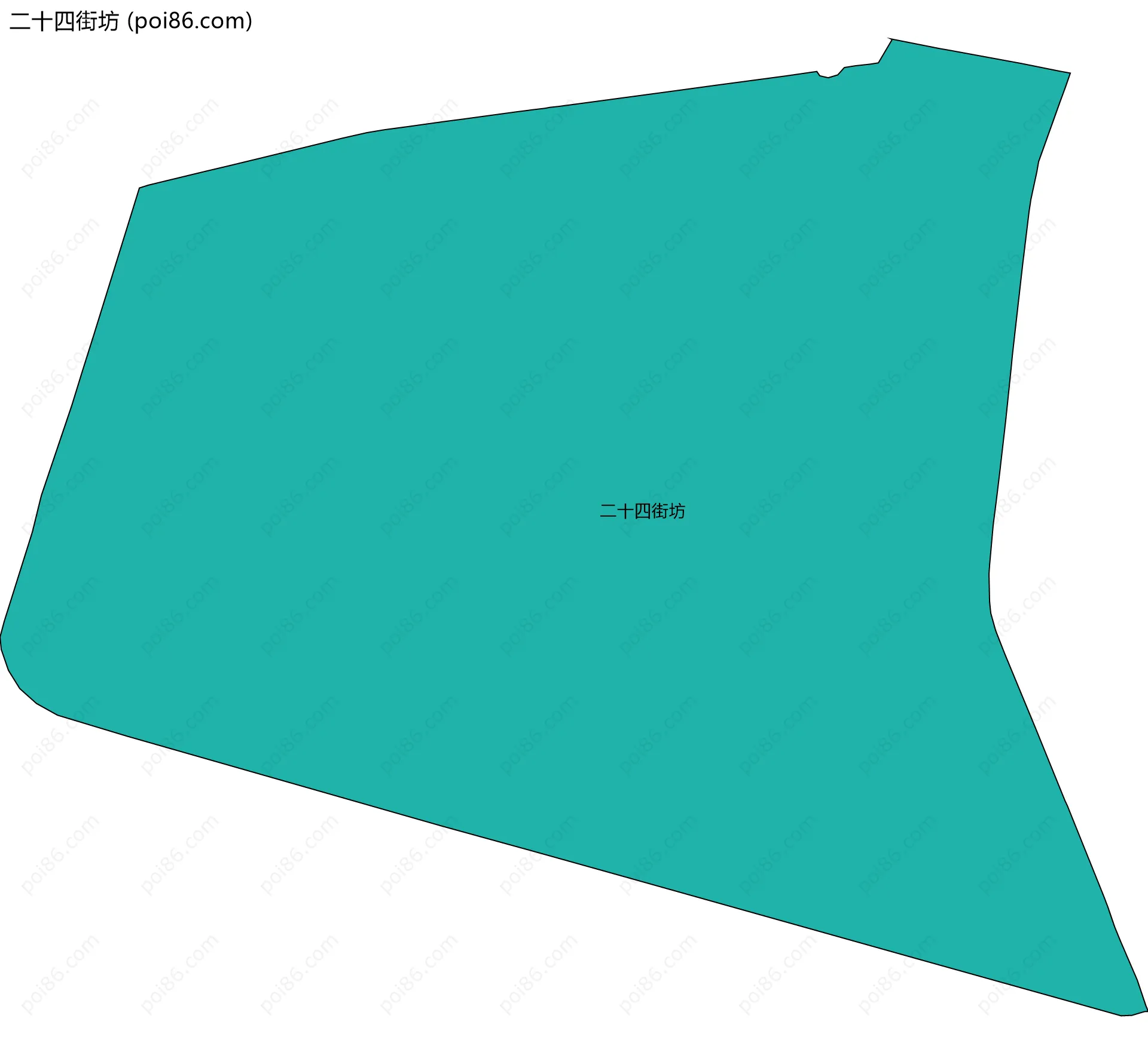 二十四街坊边界地图