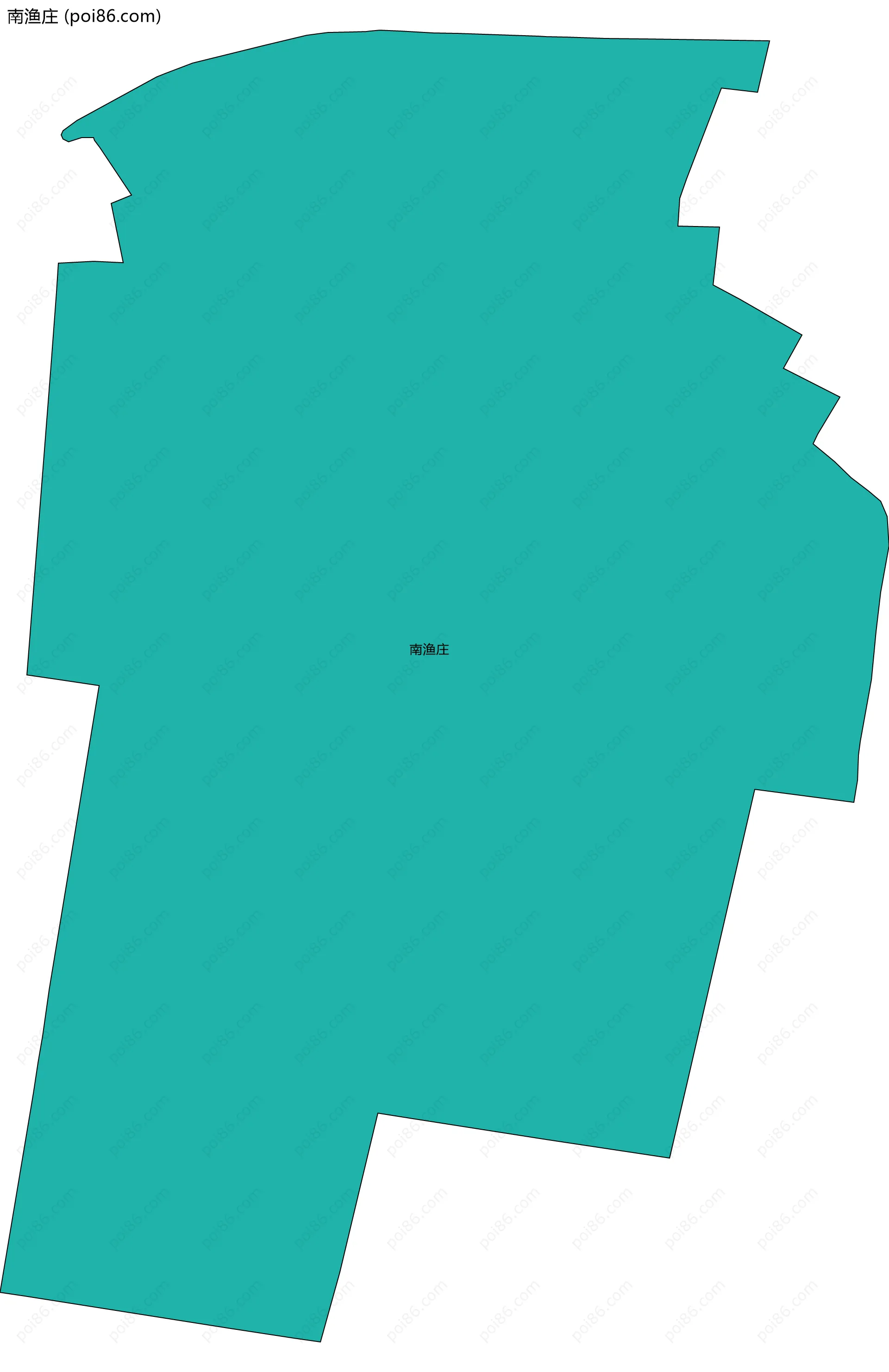 南渔庄边界地图