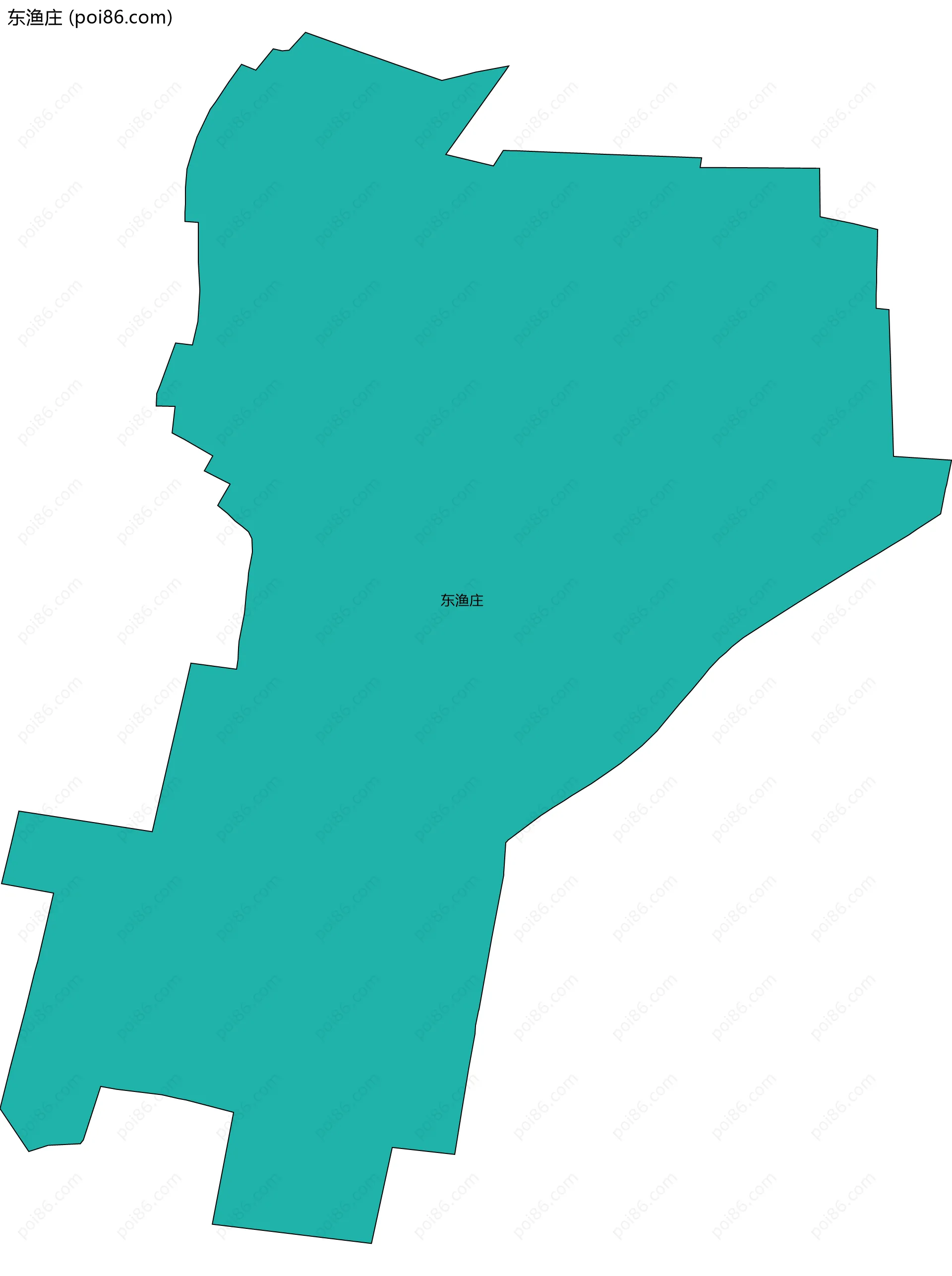 东渔庄边界地图