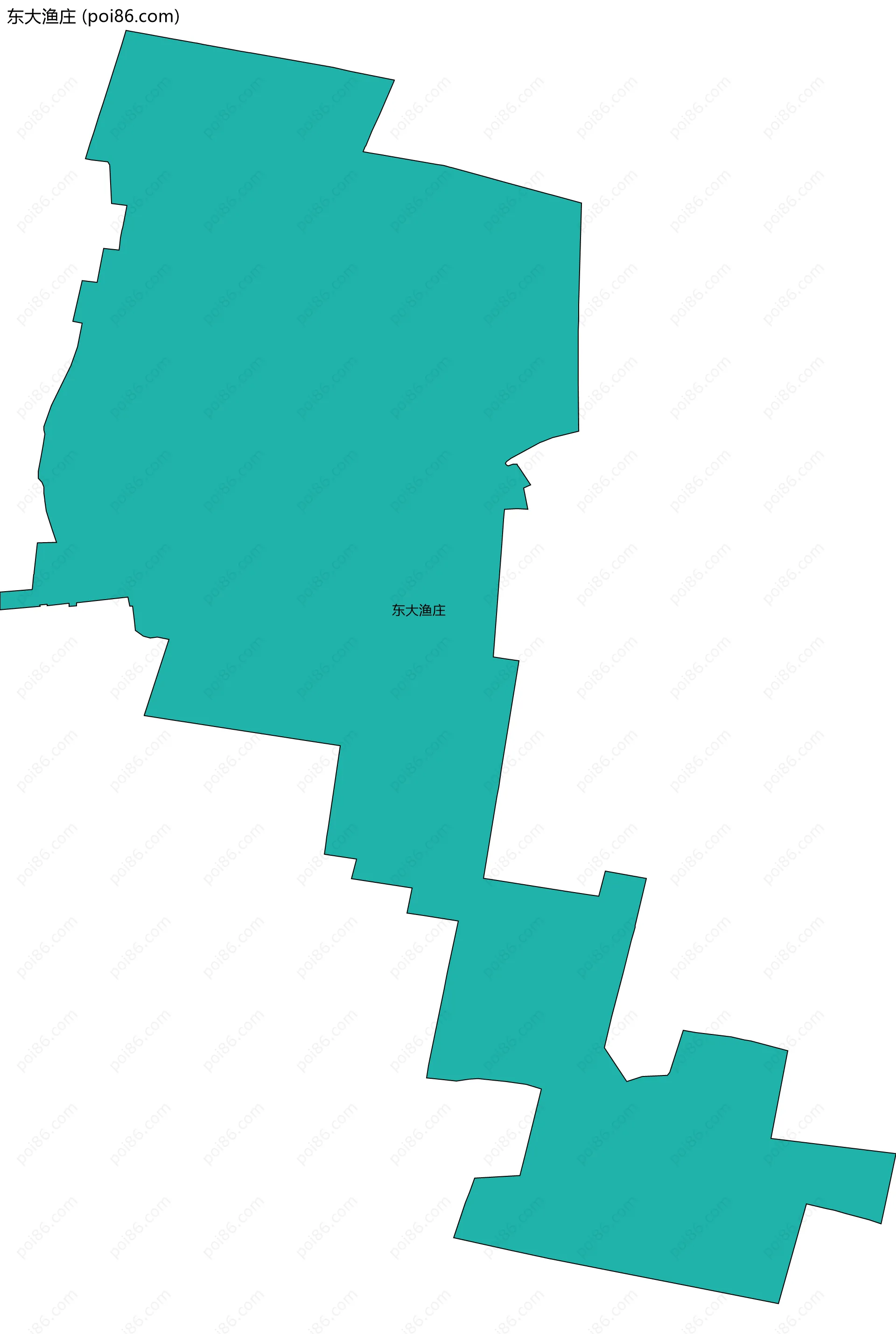 东大渔庄边界地图