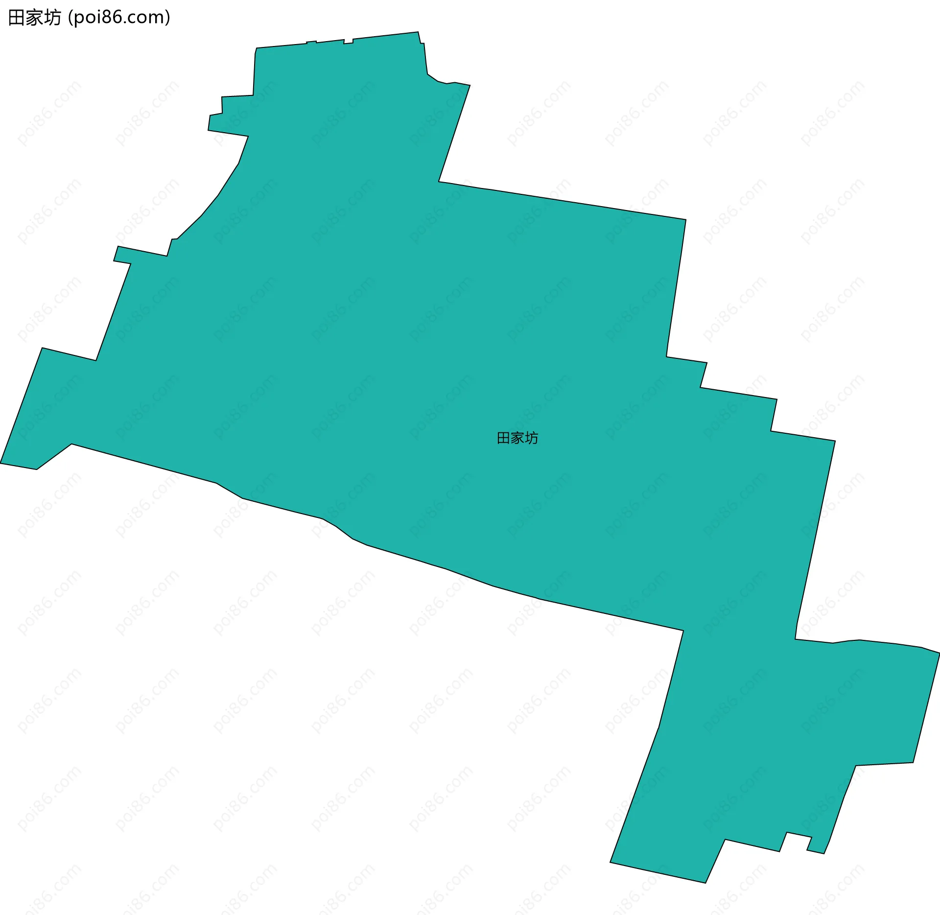 田家坊边界地图