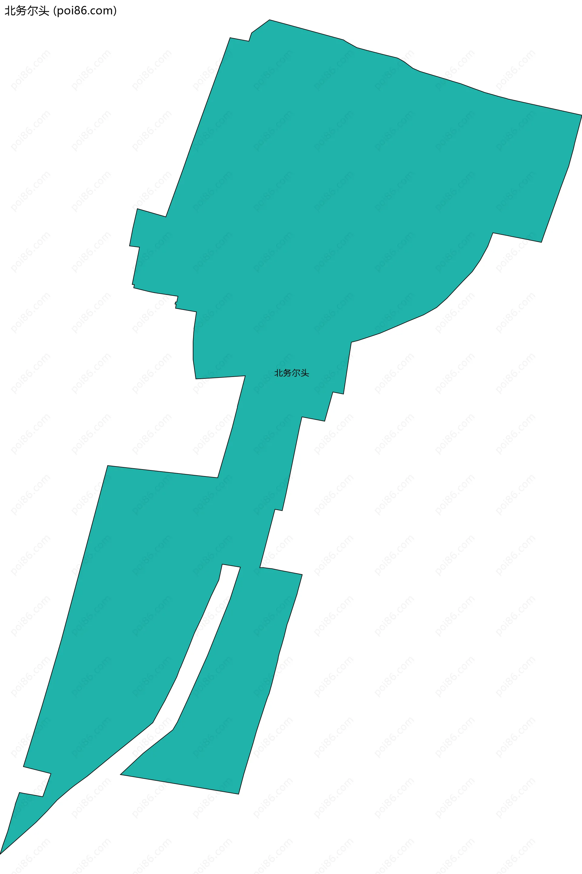 北务尔头边界地图
