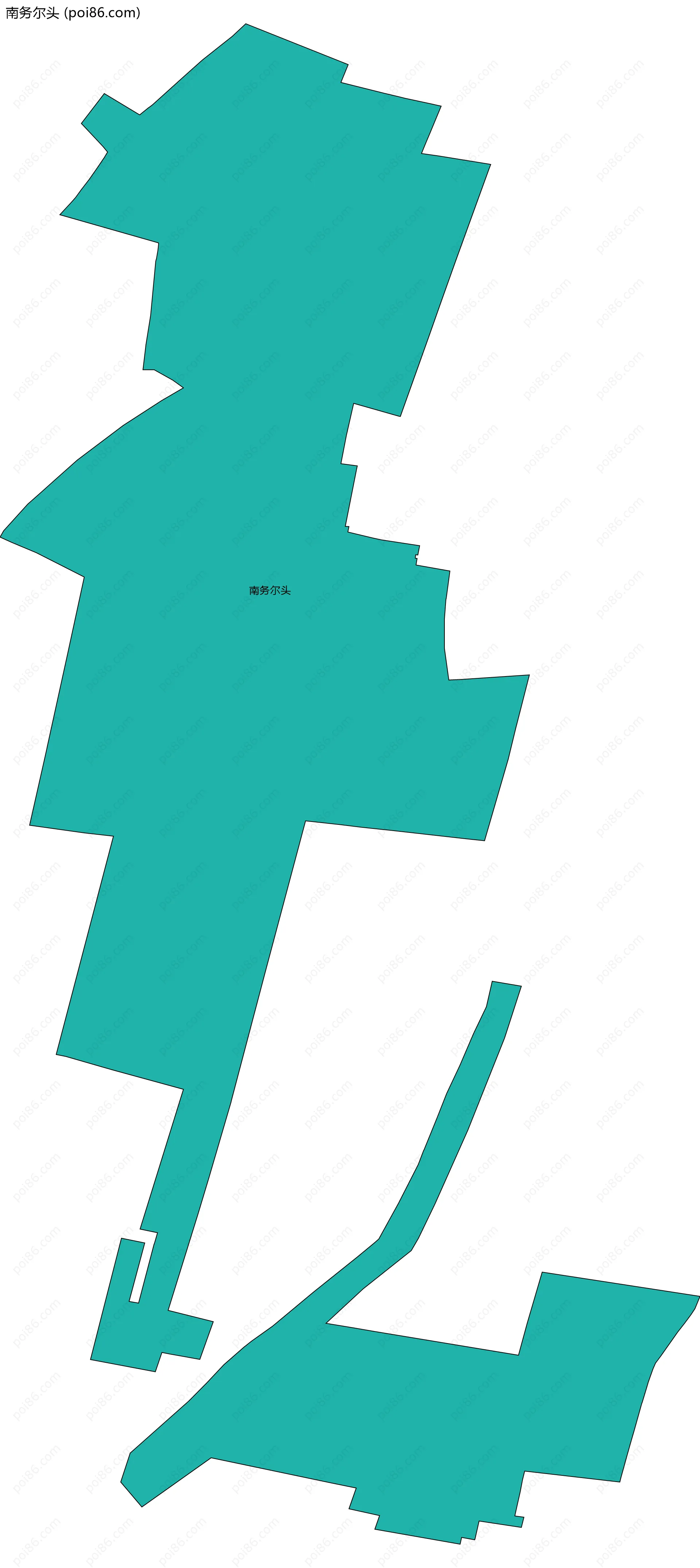 南务尔头边界地图