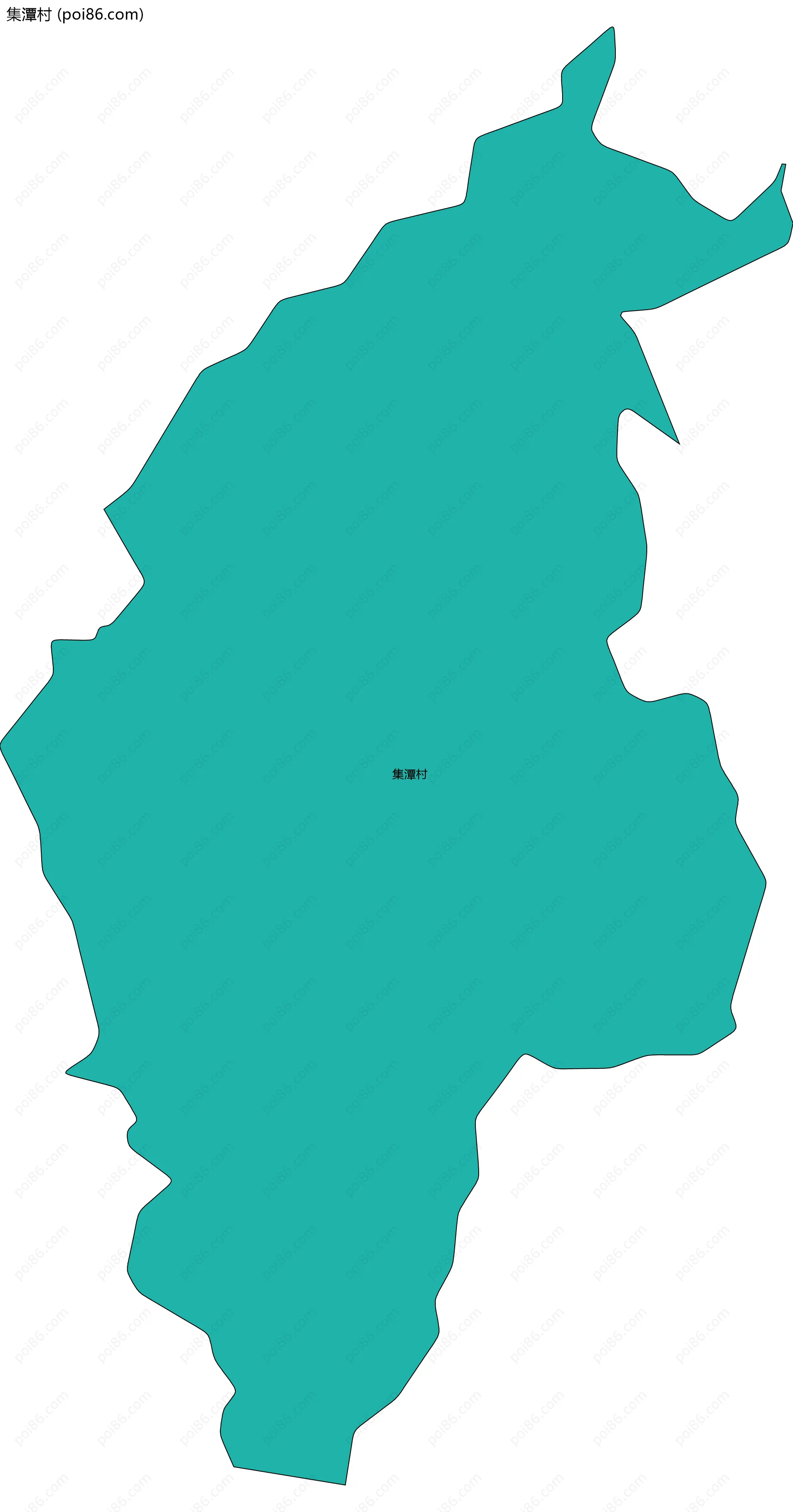 集潭村边界地图