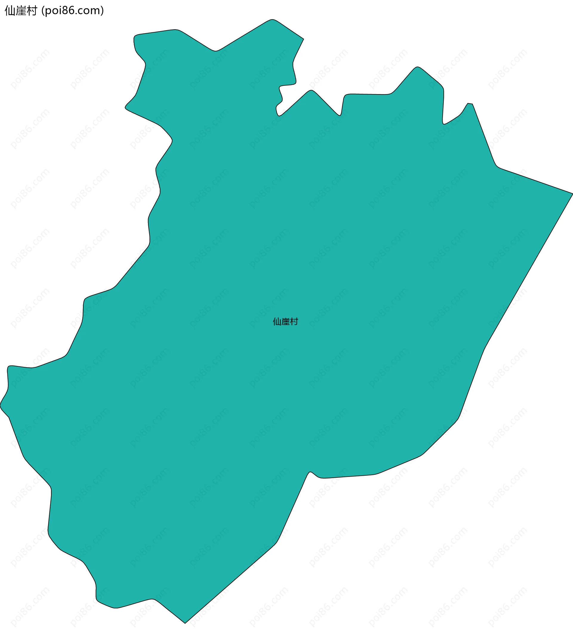 仙崖村边界地图