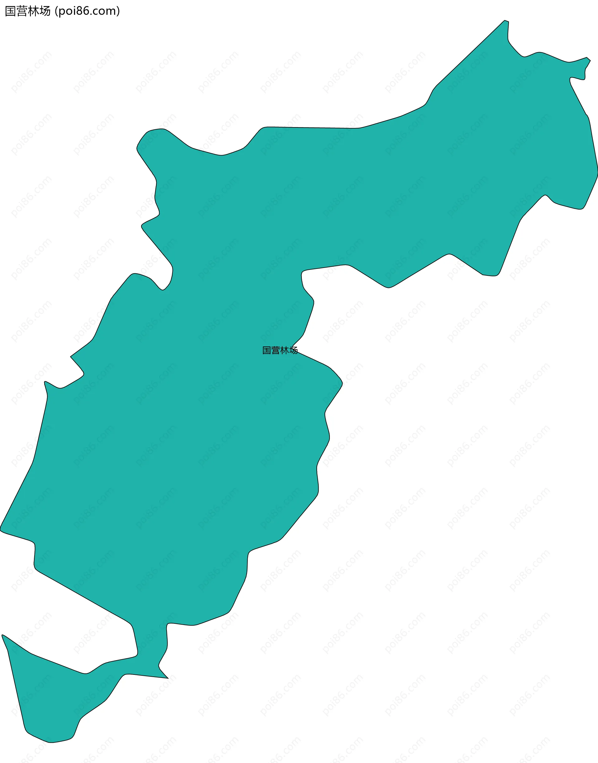 国营林场边界地图