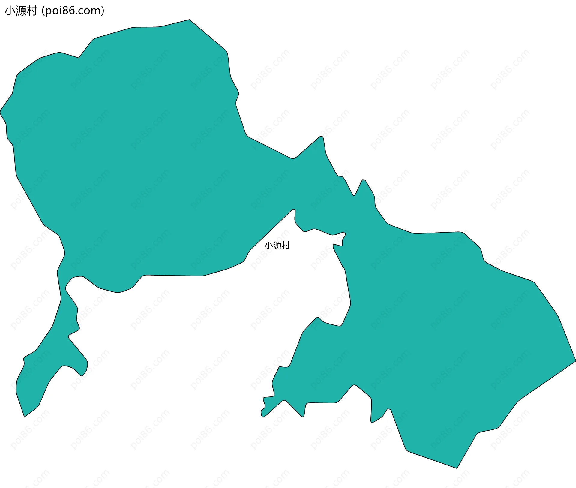 小源村边界地图