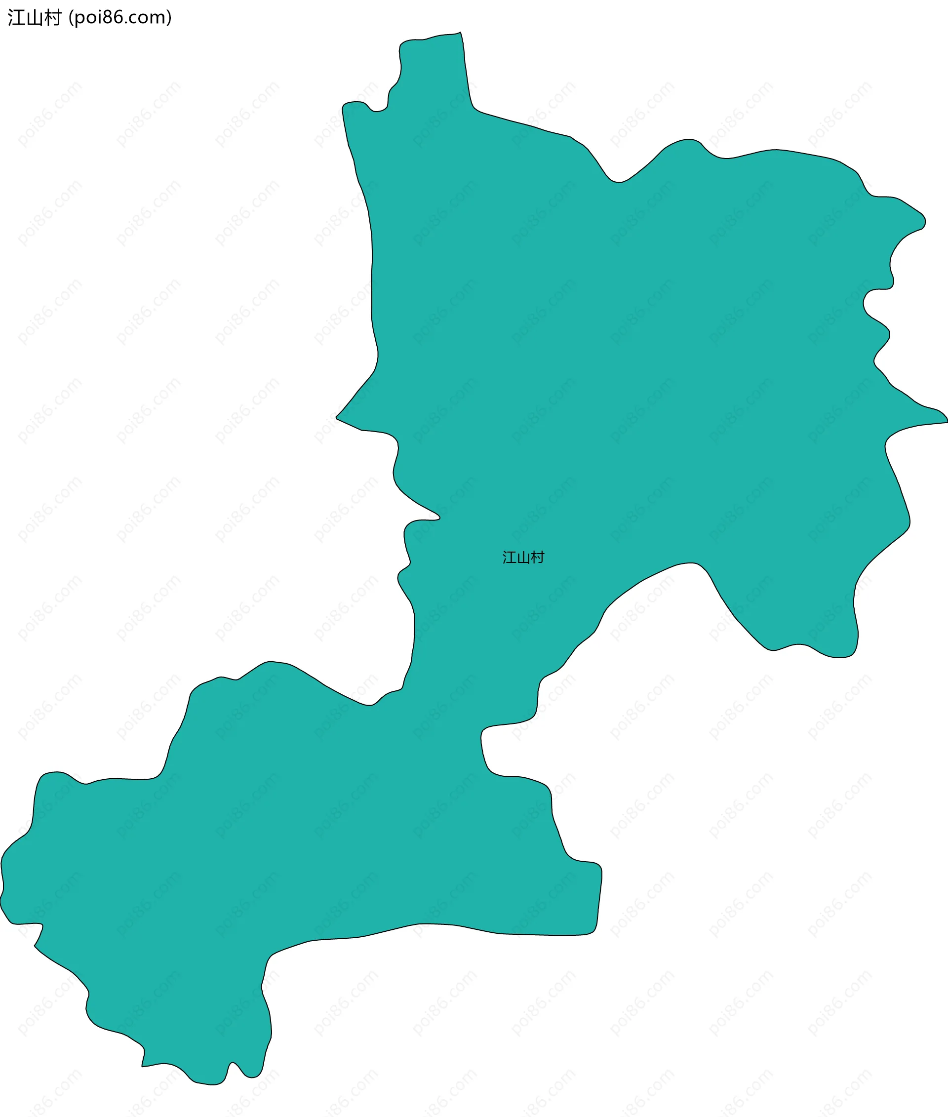 江山村边界地图