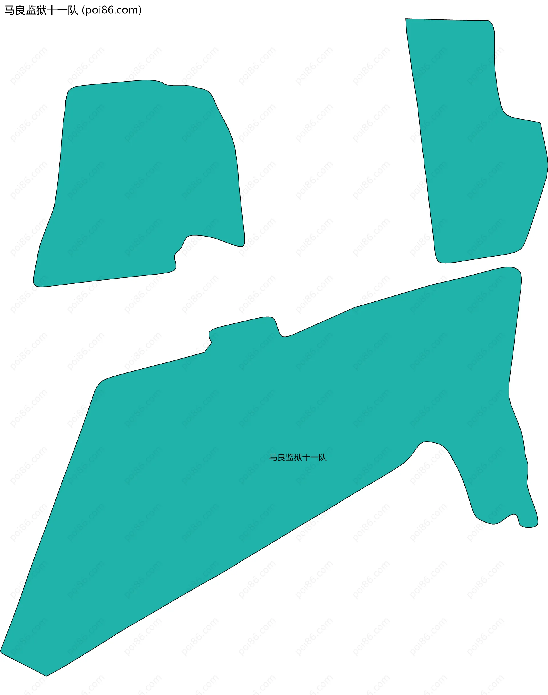 马良监狱十一队边界地图