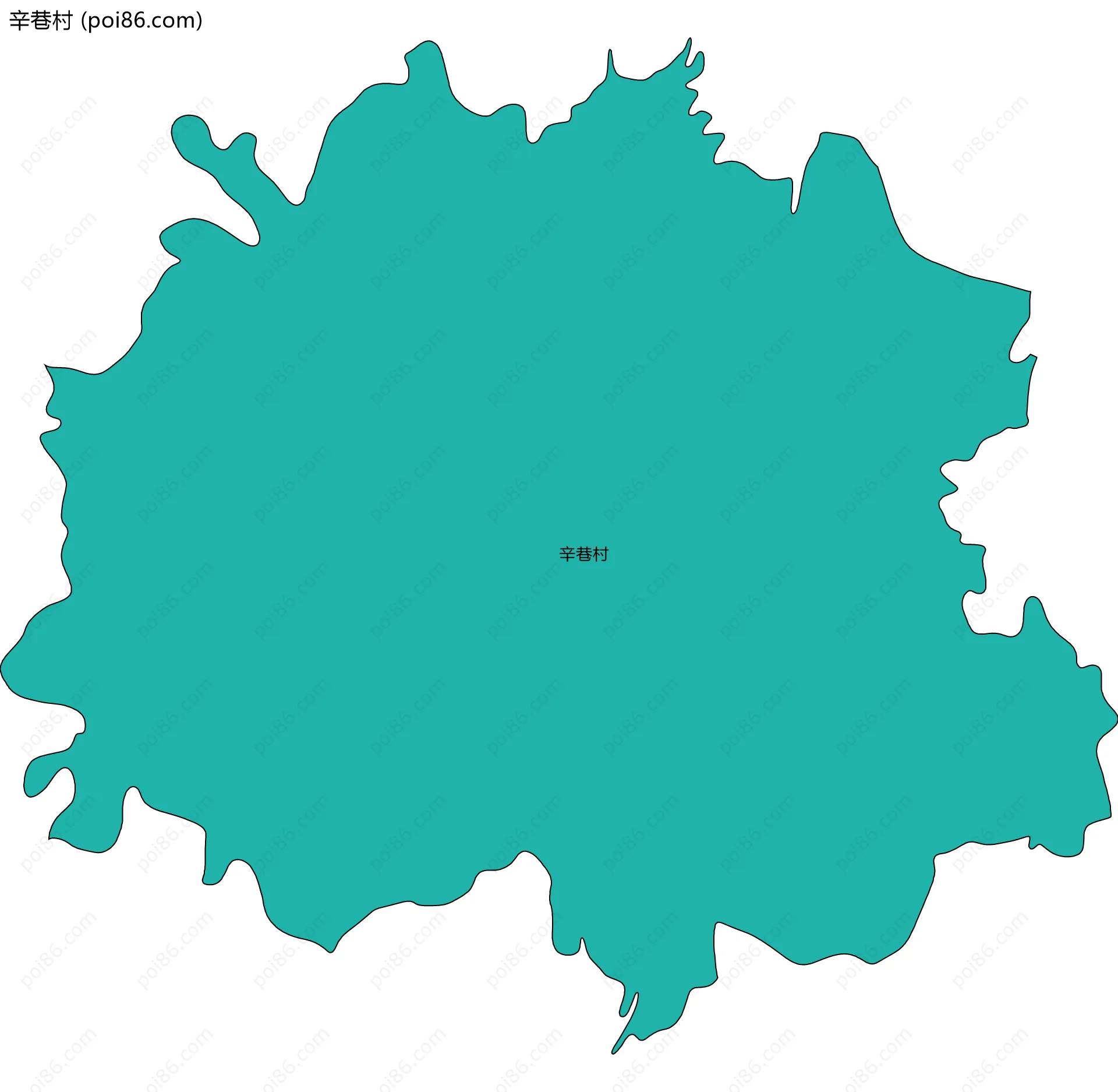 辛巷村边界地图