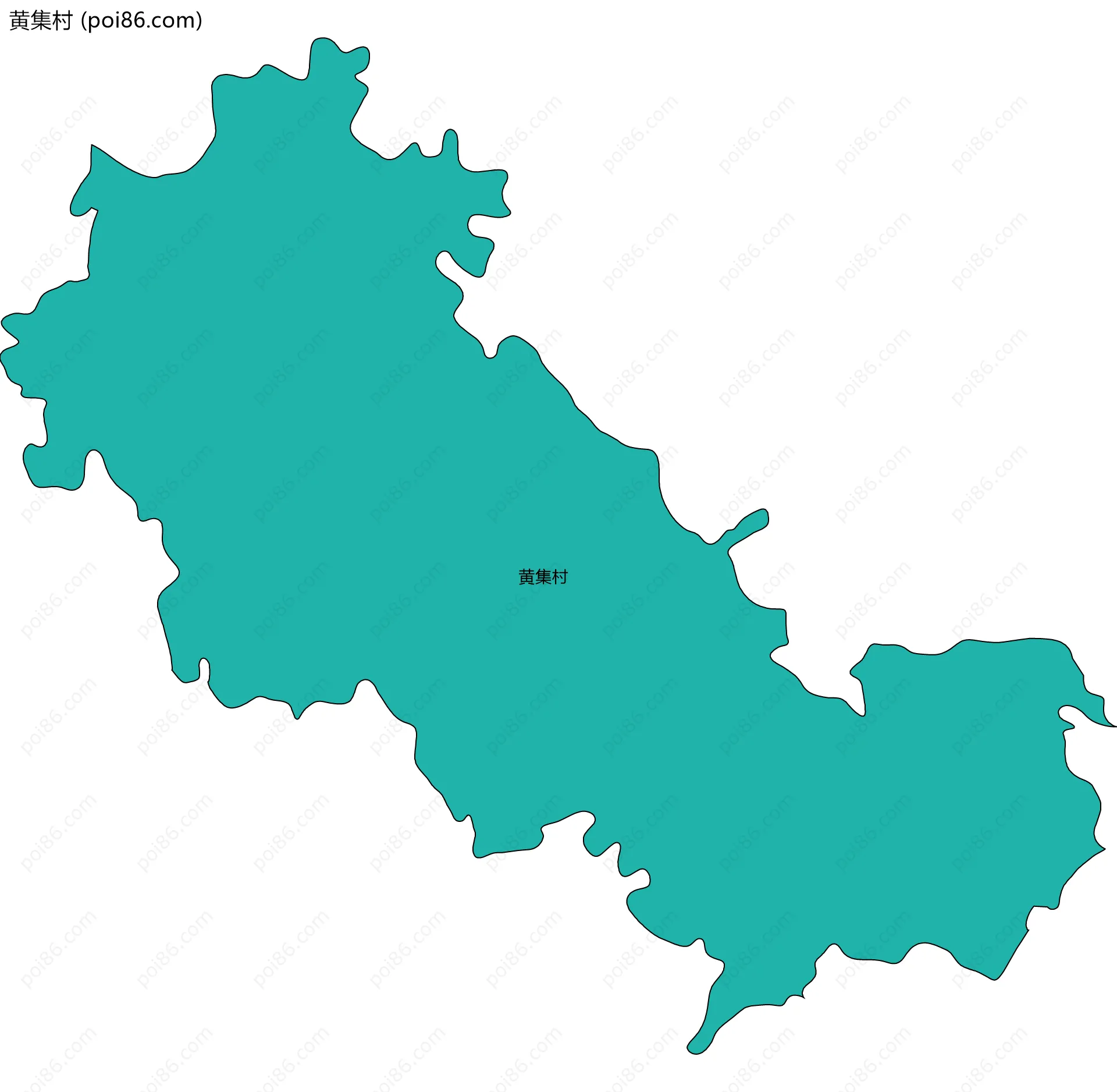 黄集村边界地图