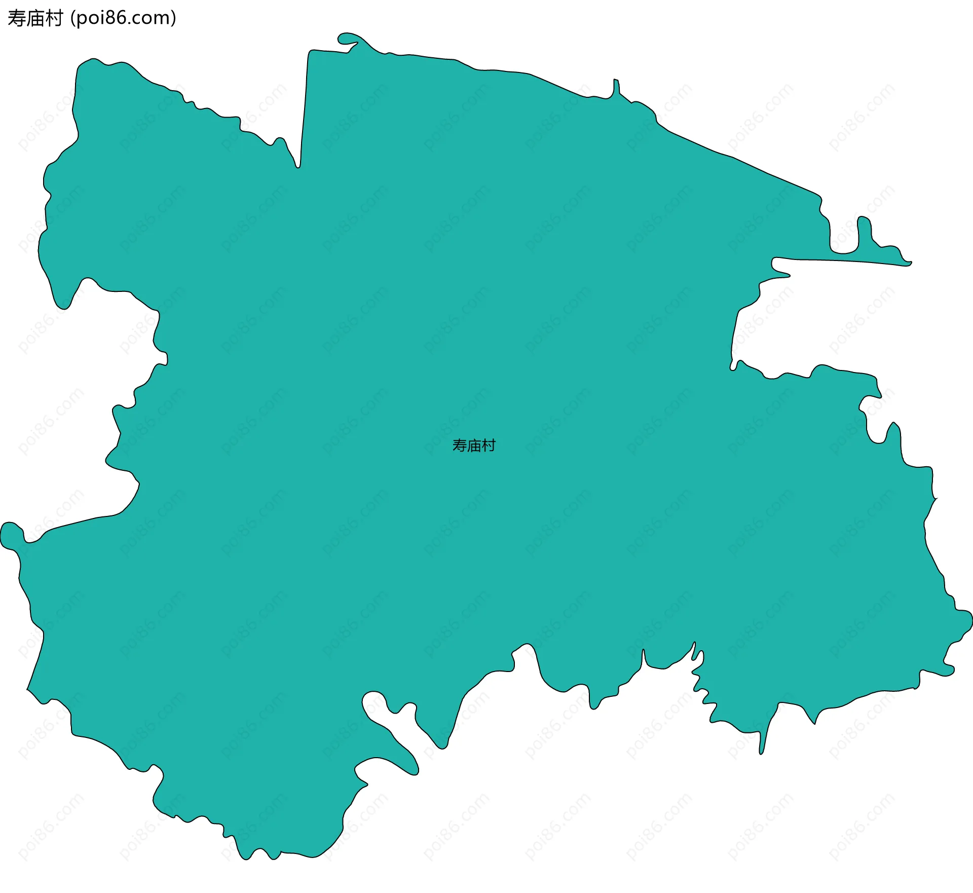 寿庙村边界地图