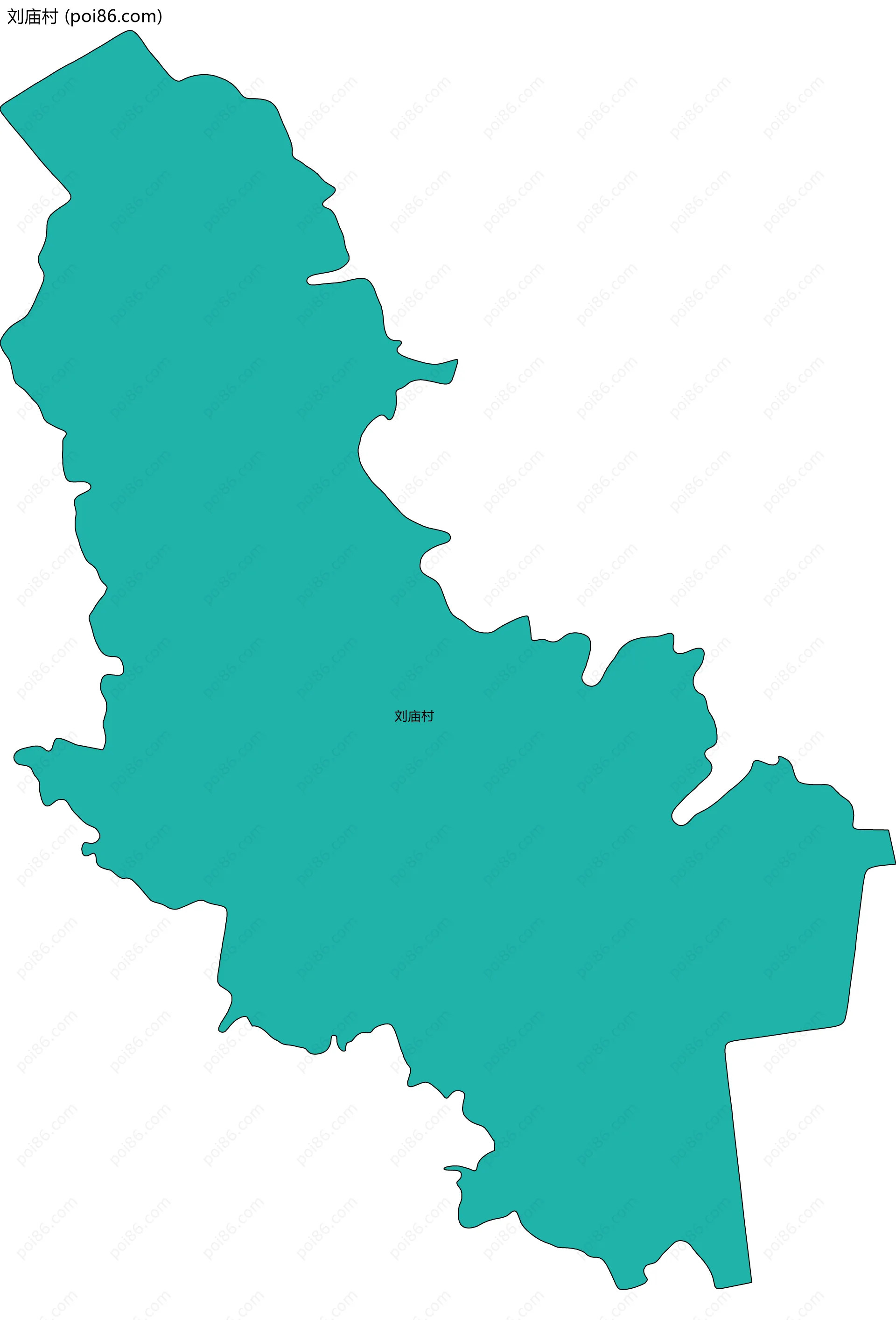 刘庙村边界地图