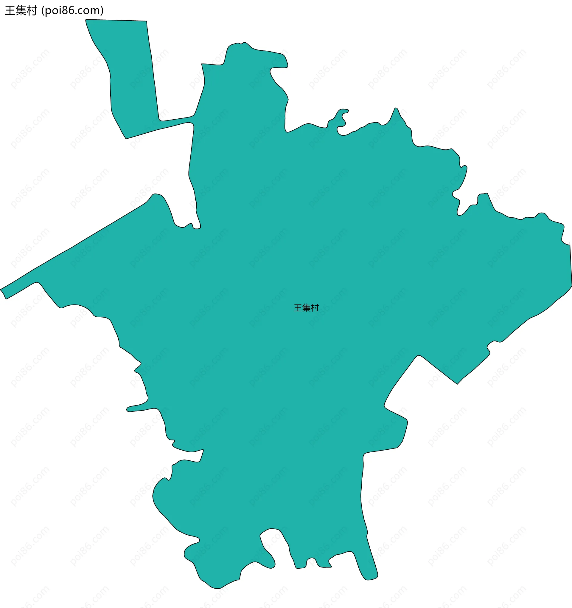 王集村边界地图