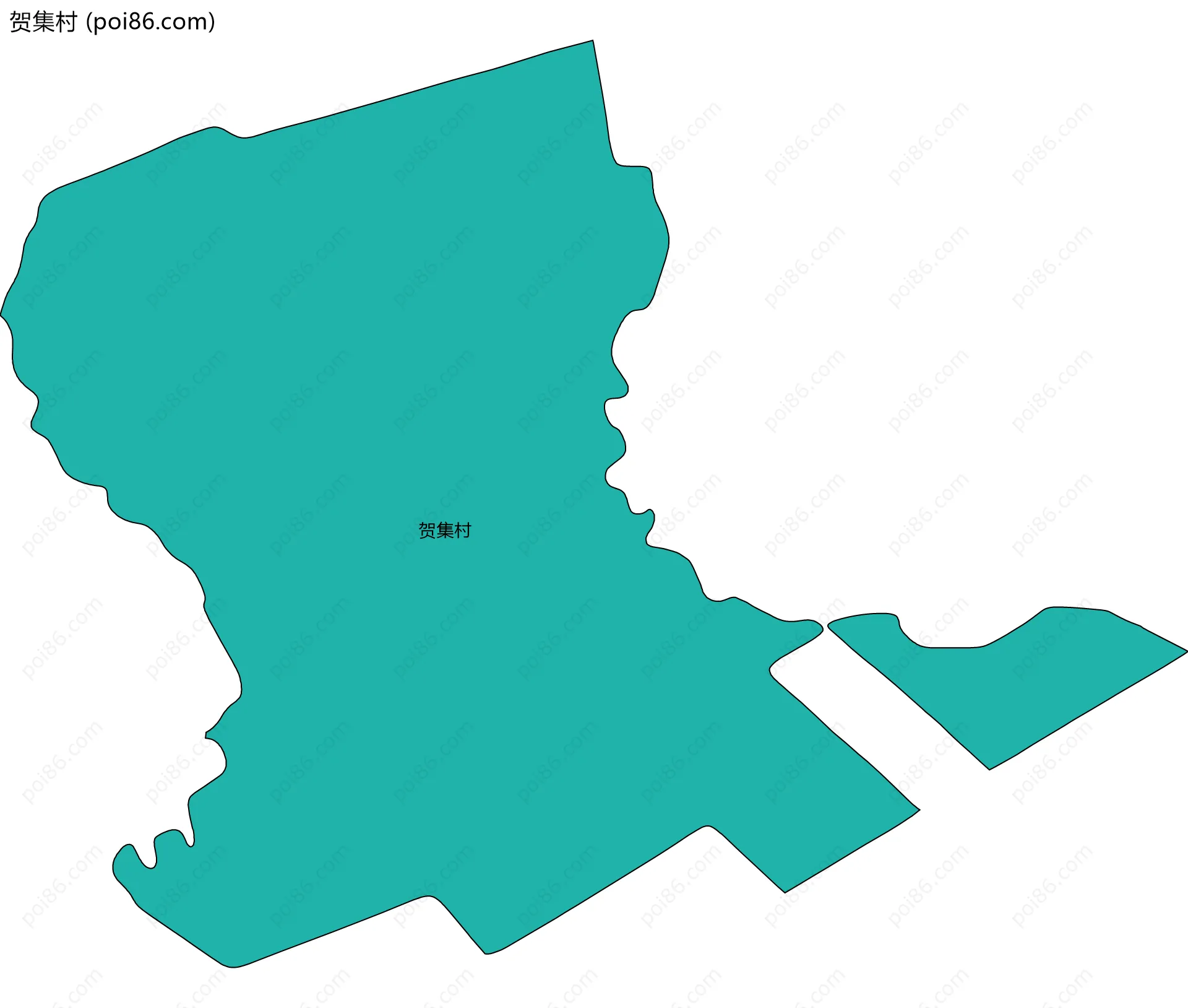 贺集村边界地图