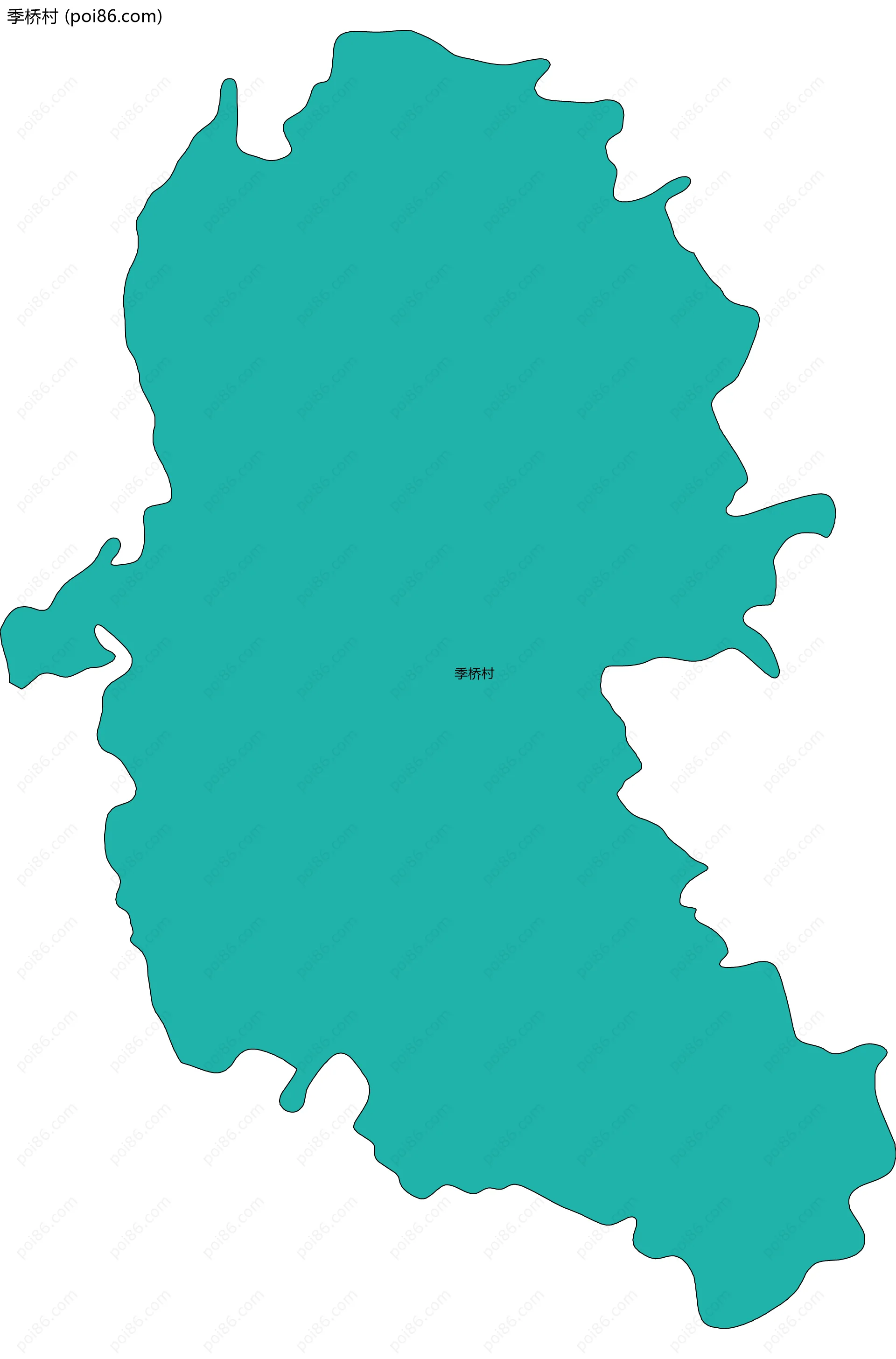 季桥村边界地图