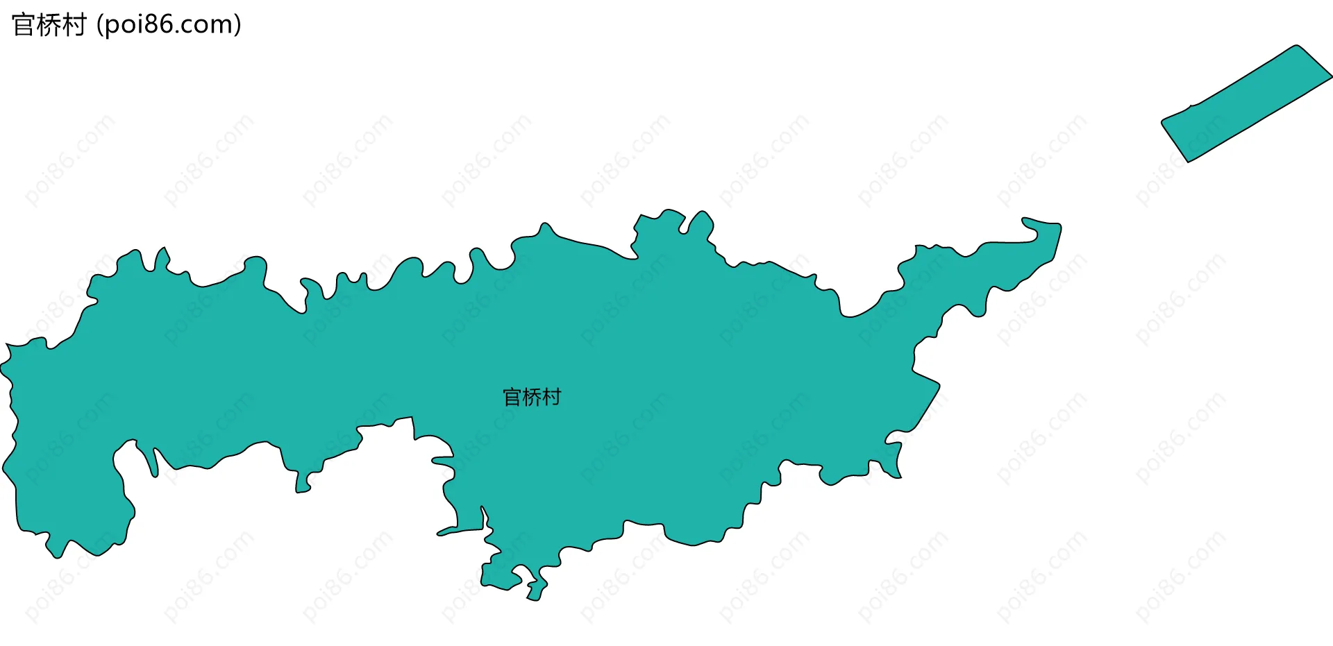 官桥村边界地图