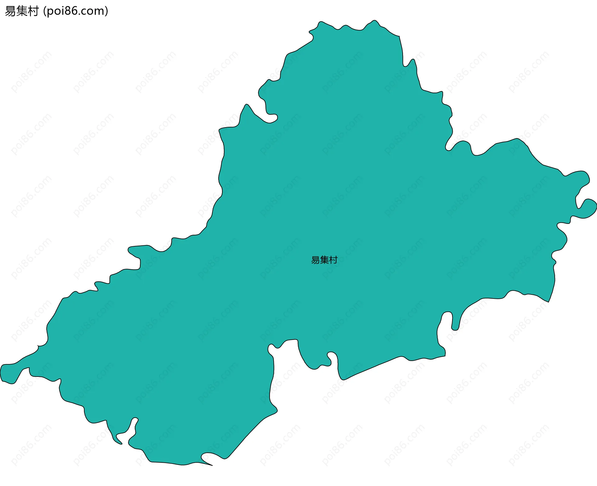 易集村边界地图