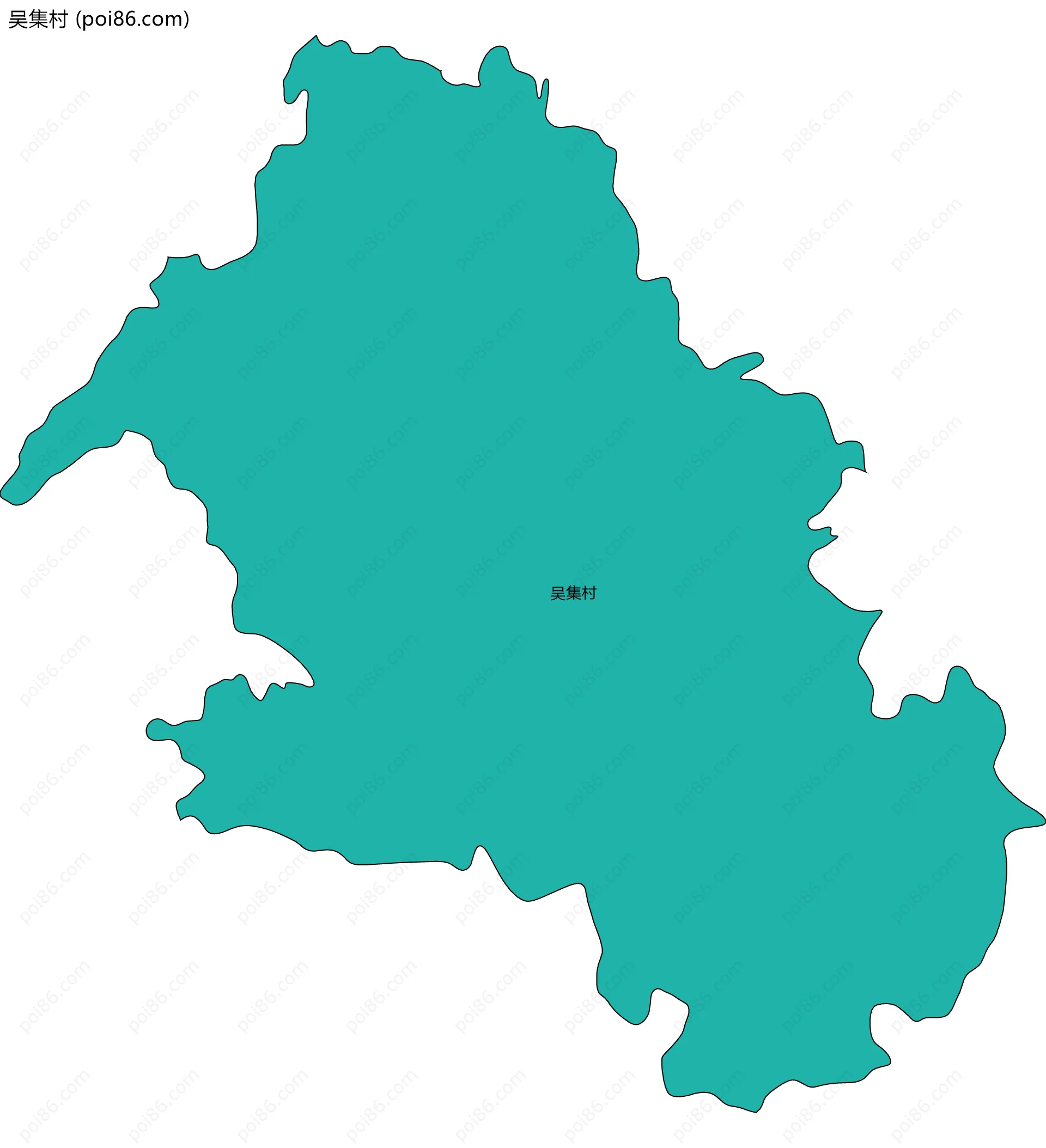 吴集村边界地图