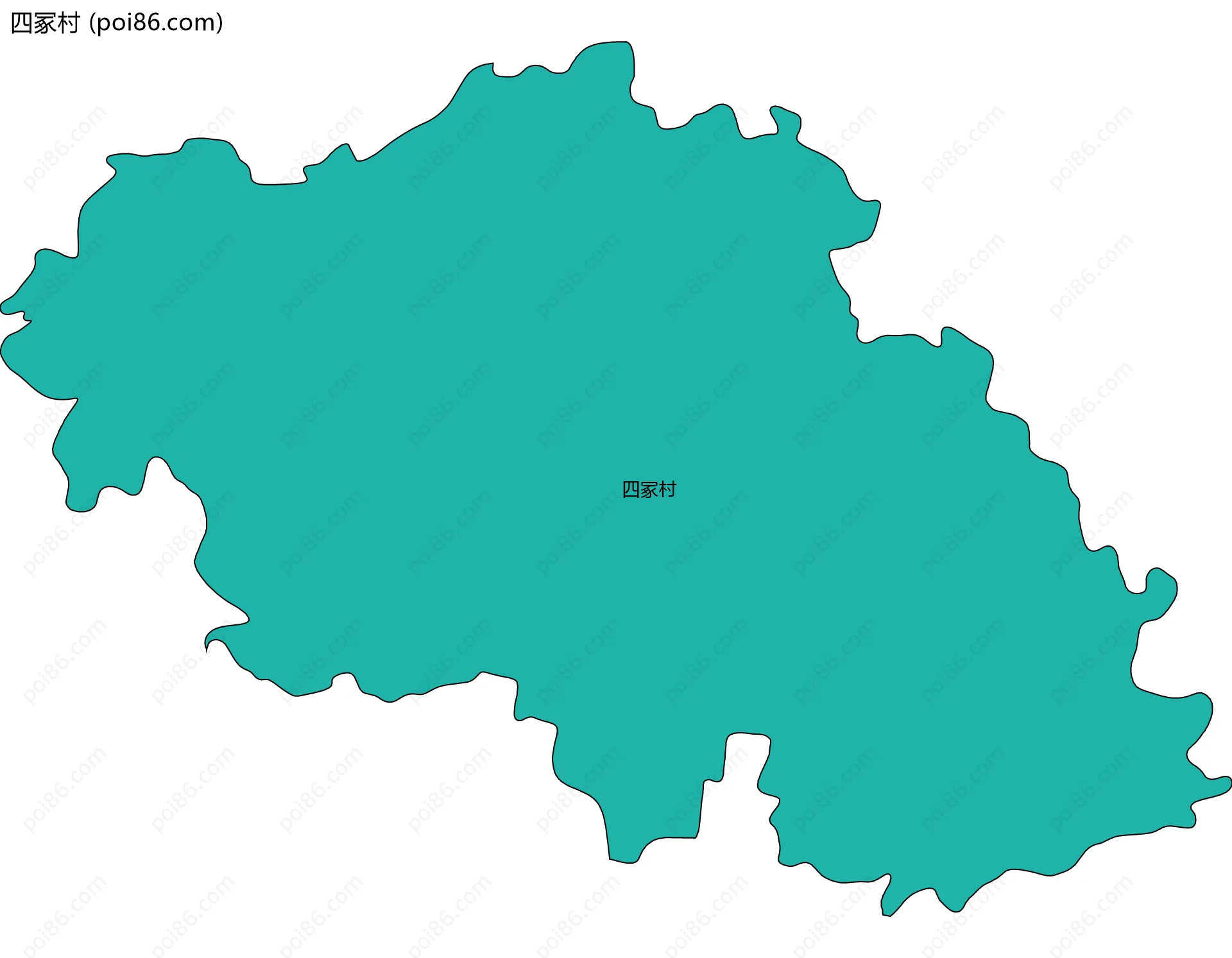 四冢村边界地图