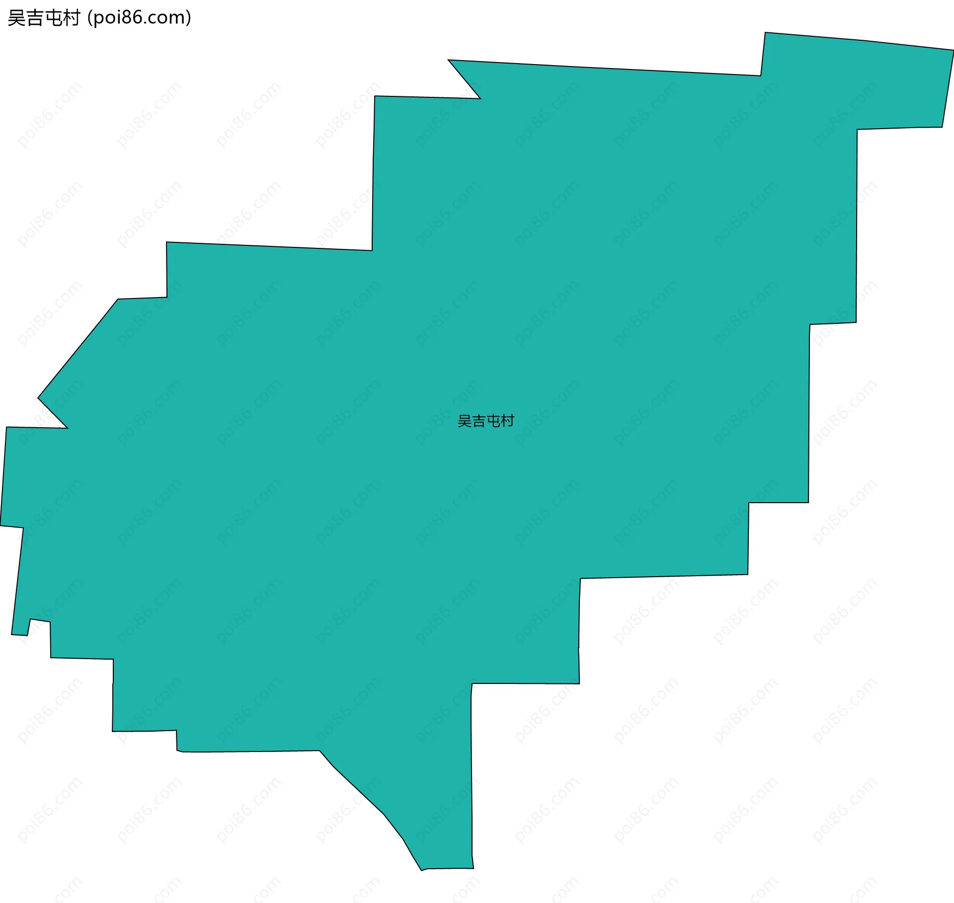 吴吉屯村边界地图