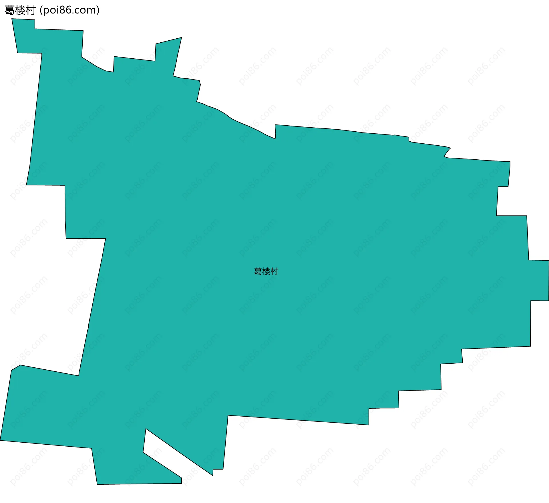 葛楼村边界地图