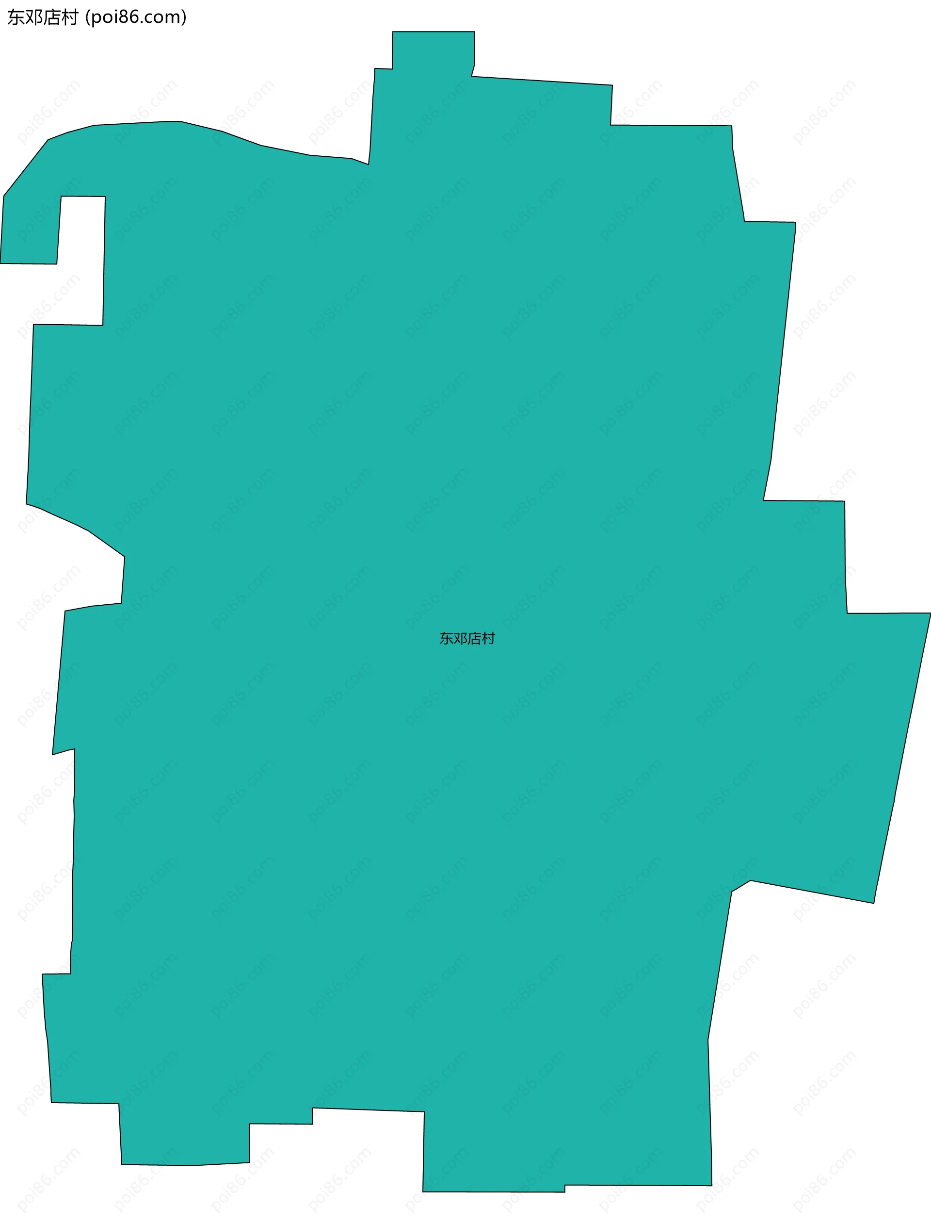 东邓店村边界地图