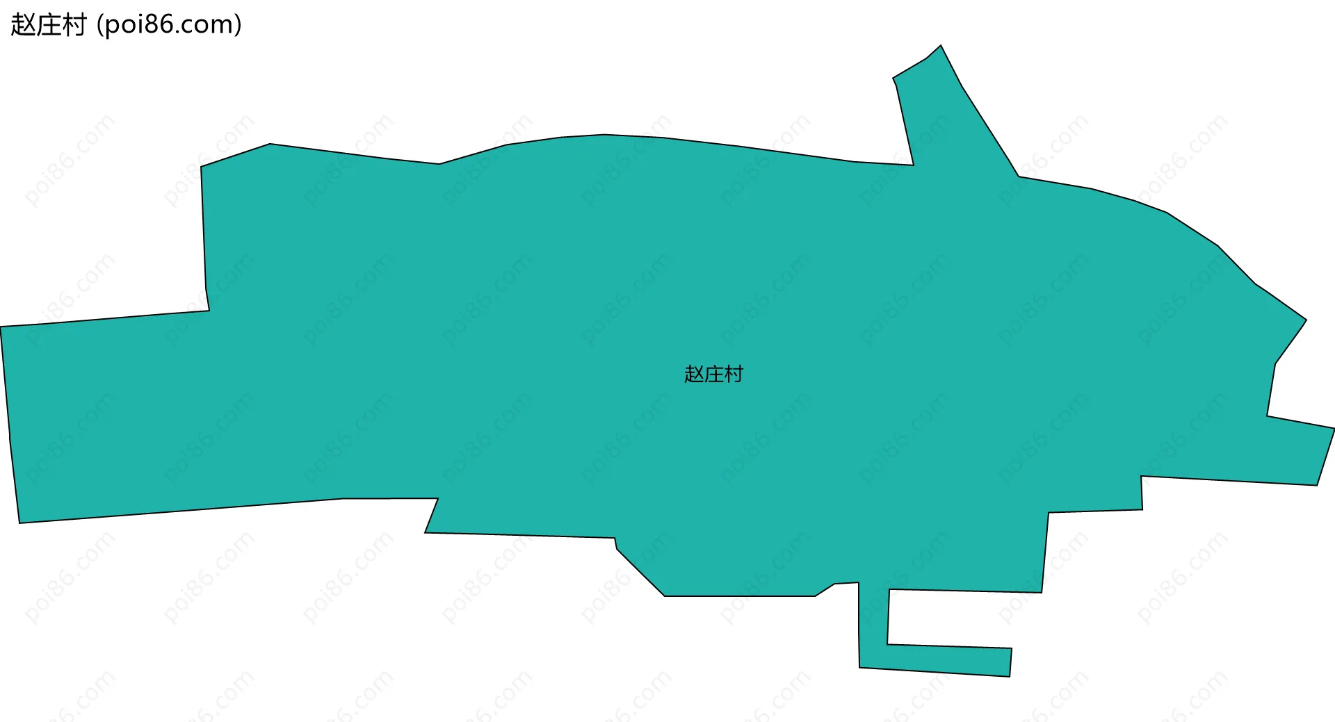 赵庄村边界地图