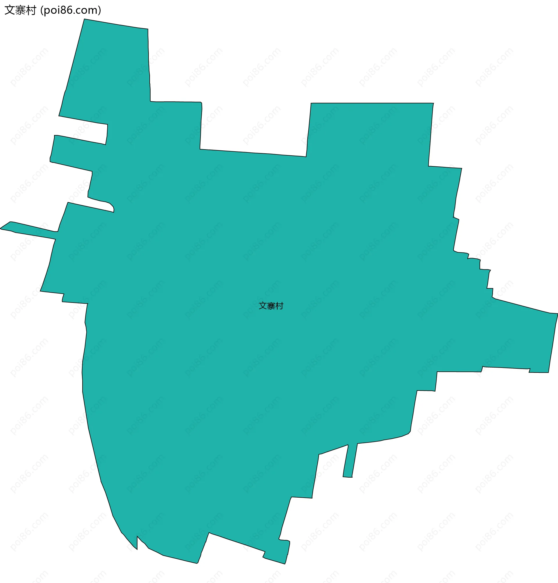 文寨村边界地图