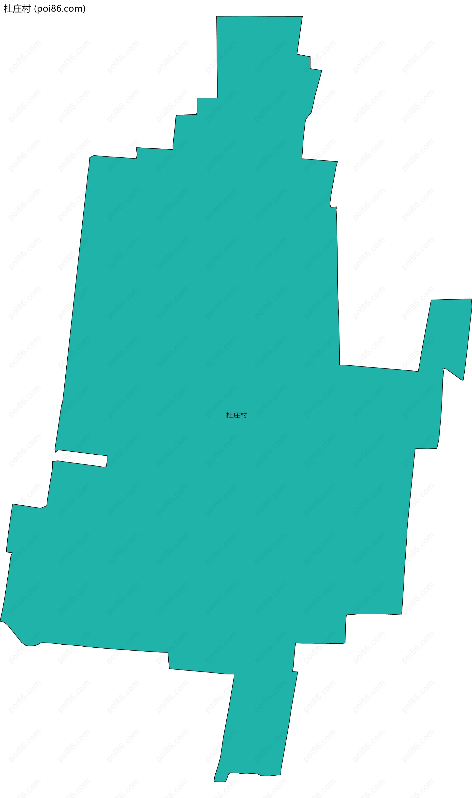 杜庄村边界地图