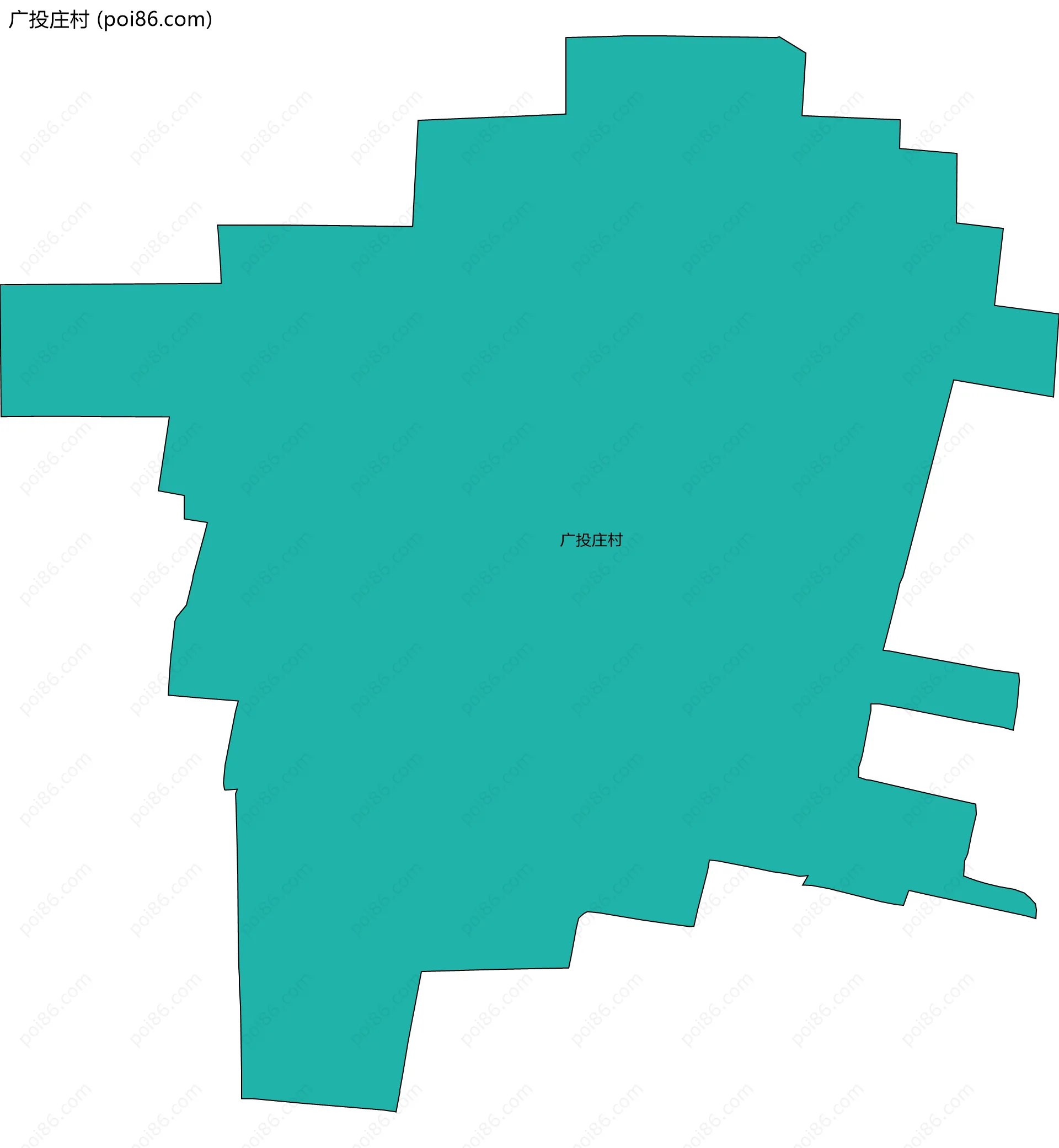 广投庄村边界地图